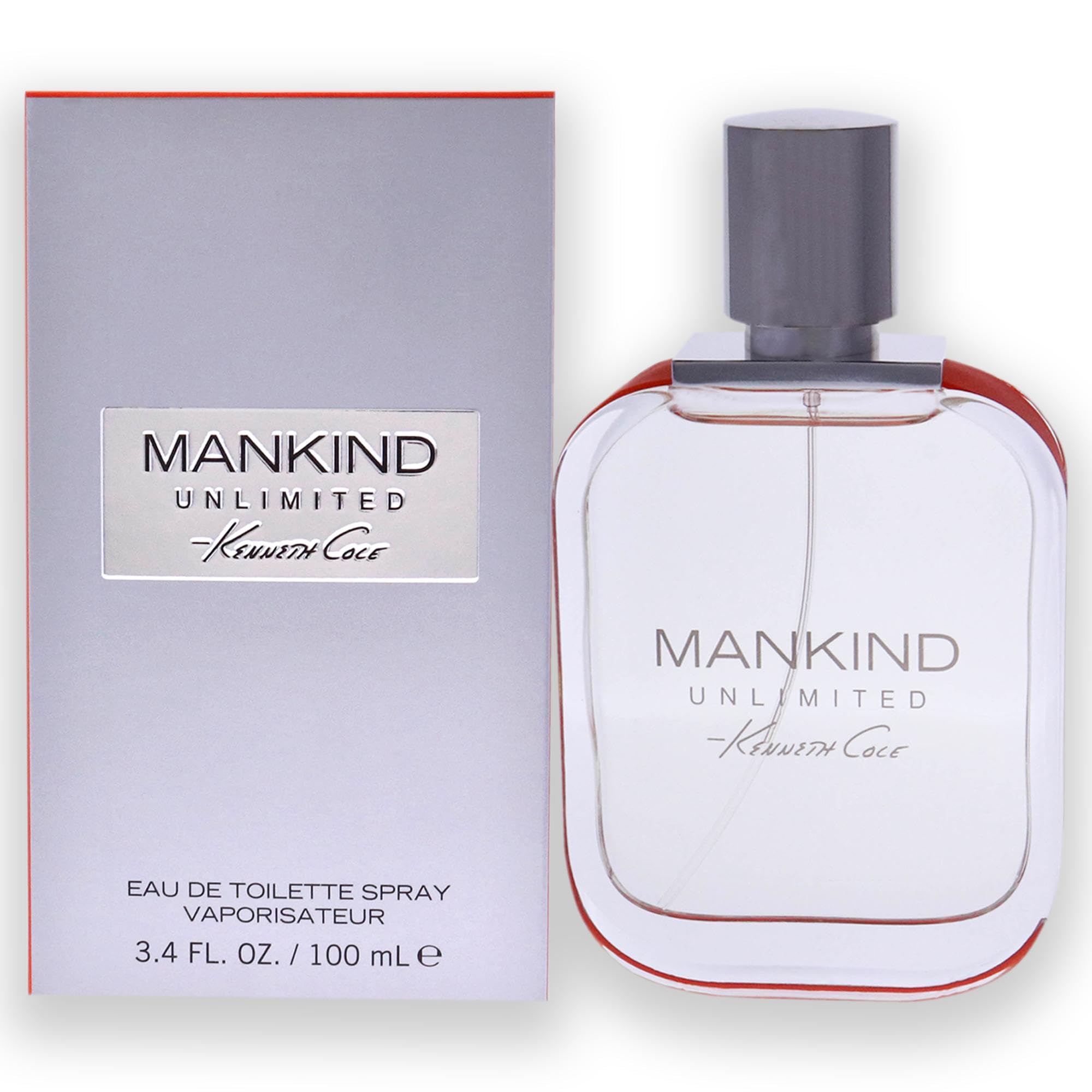Kenneth Cole Mankind Unlimited Men's Eau de Toilette Cologne Spray - Fresh Woody Fragrance for Day & Night Wear, Work & Special Occasions