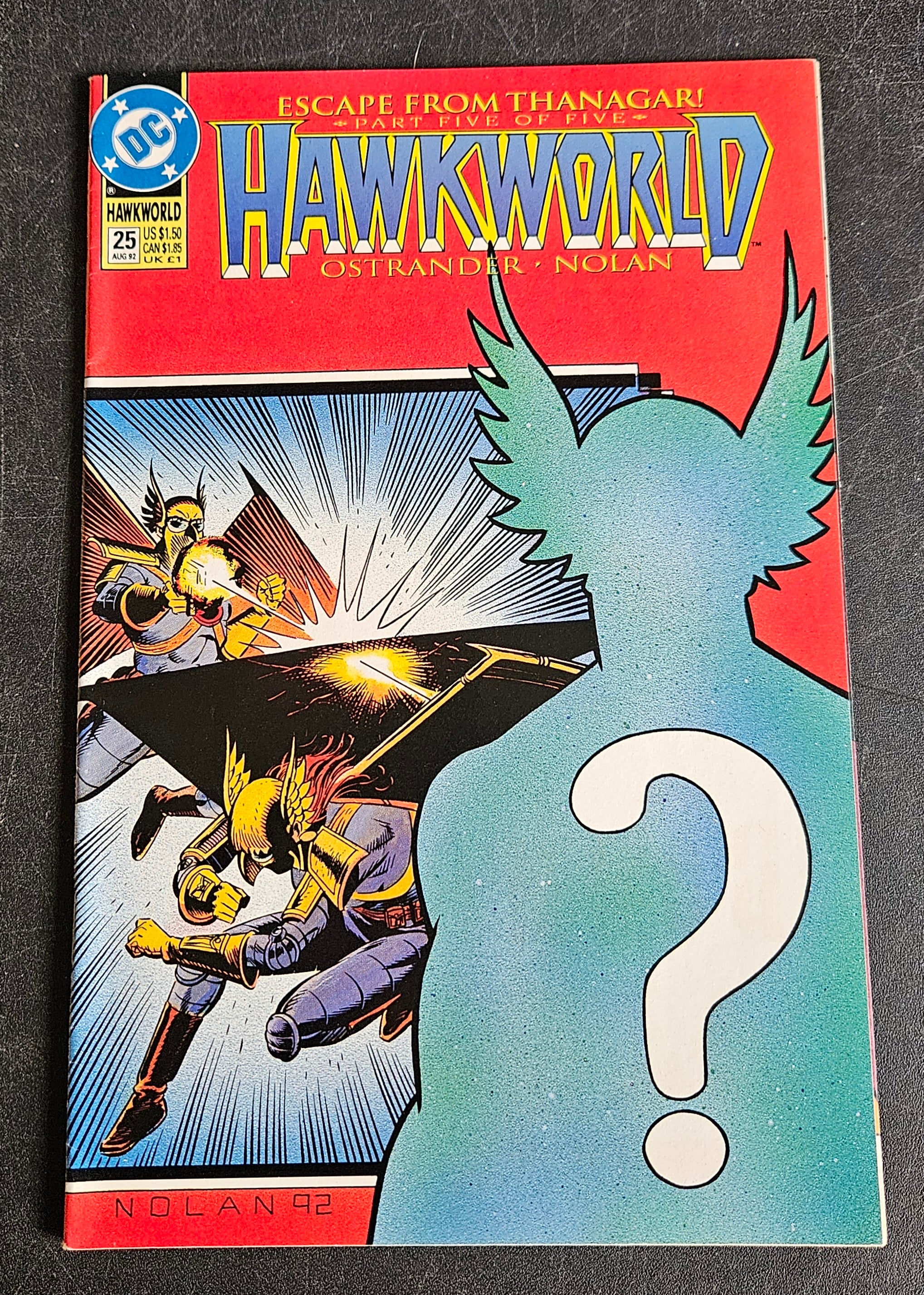Hawkworld Escape from Thanagar #25 Aug 1992 Detective Comics DC Comic Book - Rare Collectible for DC Fans & Comic Book Enthusiasts