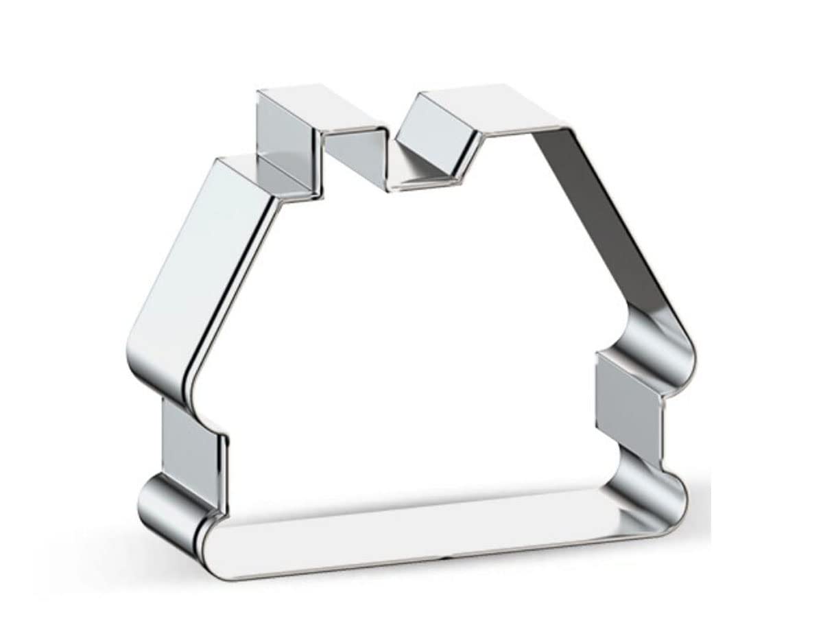 Snow House Cabin Shape Cookie Cutter - Christmas Tree Decorating & Holiday Baking Supplies for Gingerbread, Sugar Cookies - Perfect for DIY Christmas Crafts & Winter Party Treats