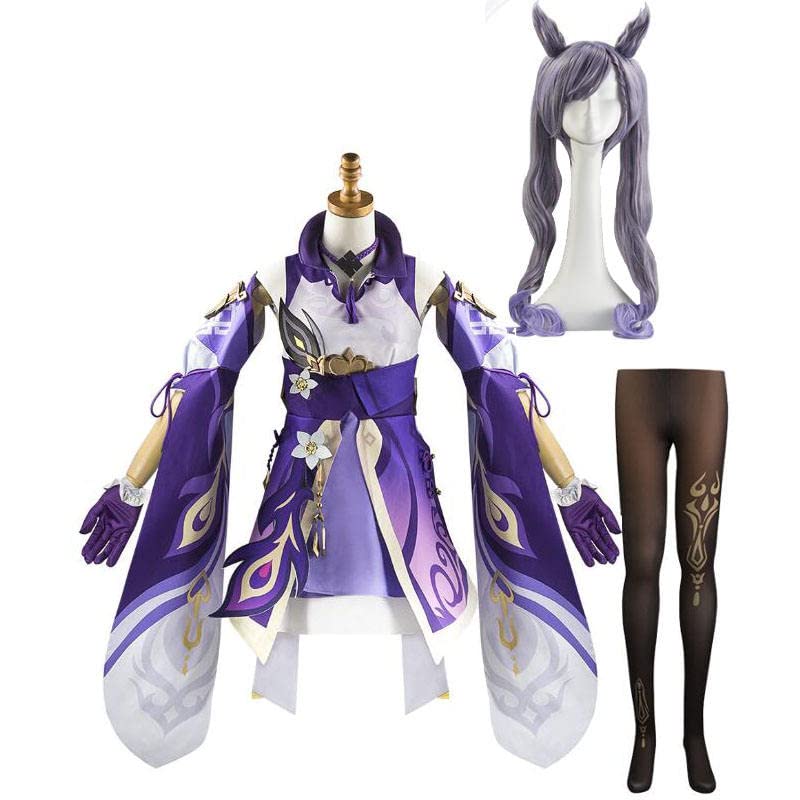Genshin Impact Cosplay Costume Set with Wig - Complete Anime RPG Outfit for Halloween & Cosplay Events | Unisex Adult Costume for Conventions, Parties & Themed Gatherings