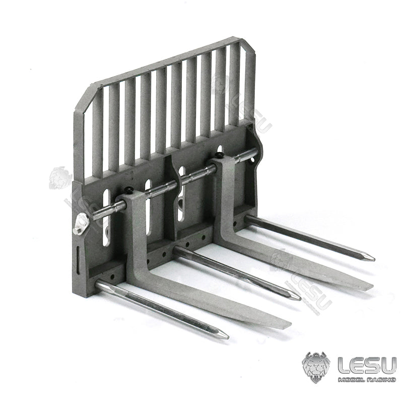Customized LESU 1:14 Scale RC Hydraulic Aoue LT5 Tracked Skid Steer Loader - Metal RTR Model with Fork, Bucket, Sieve Bucket, Gripper Clamp & Trailer Upgrade Parts - Perfect for Construction Simulation, RC Hobbyists & Collectors