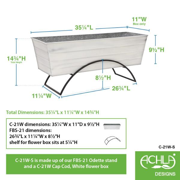Elegant Flower Box with Odette Stand - Perfect for Wedding Centerpieces, Home Decor & Gift Giving