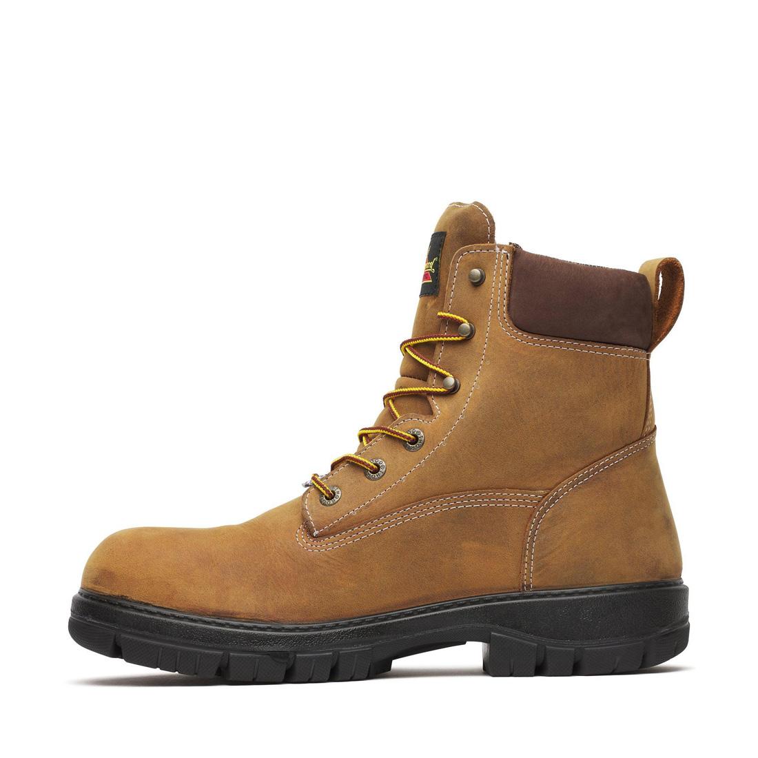 Genesis Series 6 Waterproof Boots for Men - Chestnut Brown Outdoor Hiking & Work Boots - All-Weather Comfort for Hunting, Construction & Winter Activities