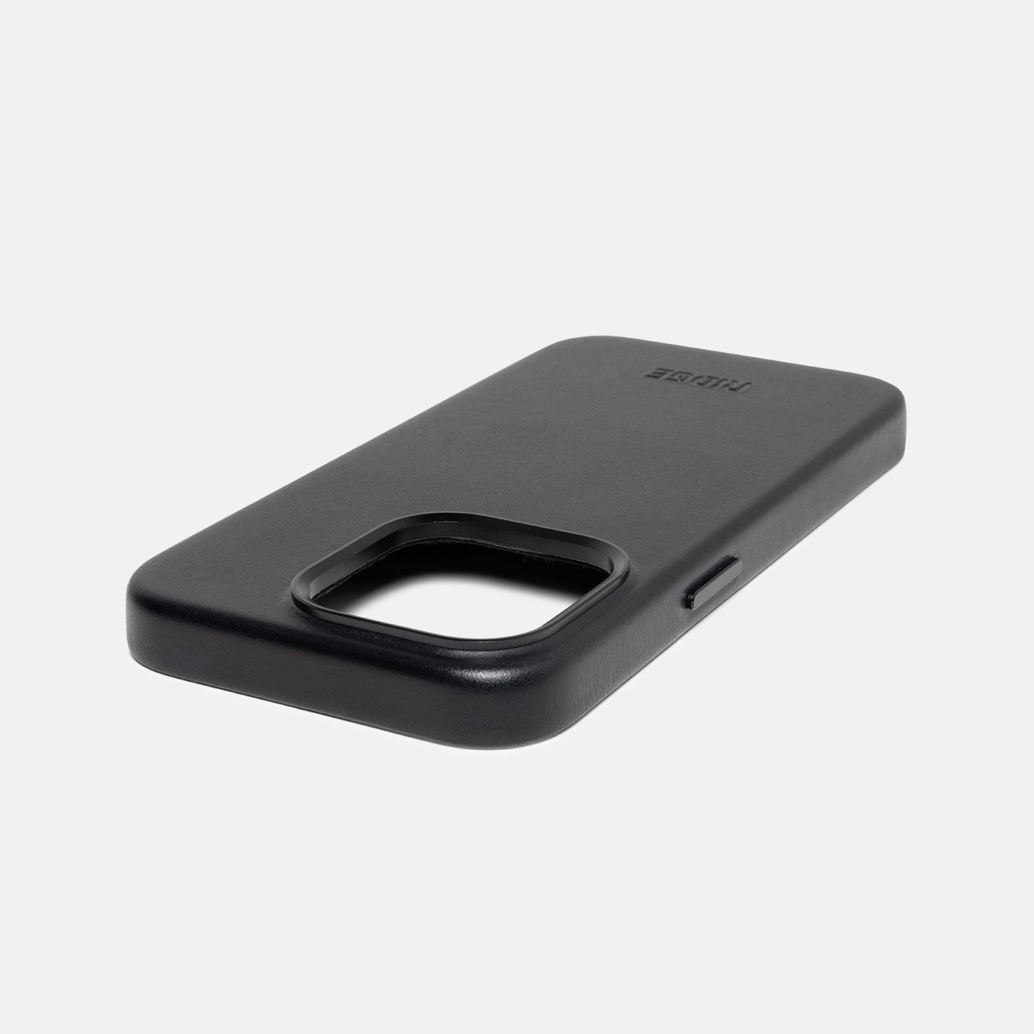Premium Genuine Leather iPhone 15 Pro Case - Slim Protective Cover with Raised Bezels (Midnight Black) | Perfect for Business Professionals & Daily Use