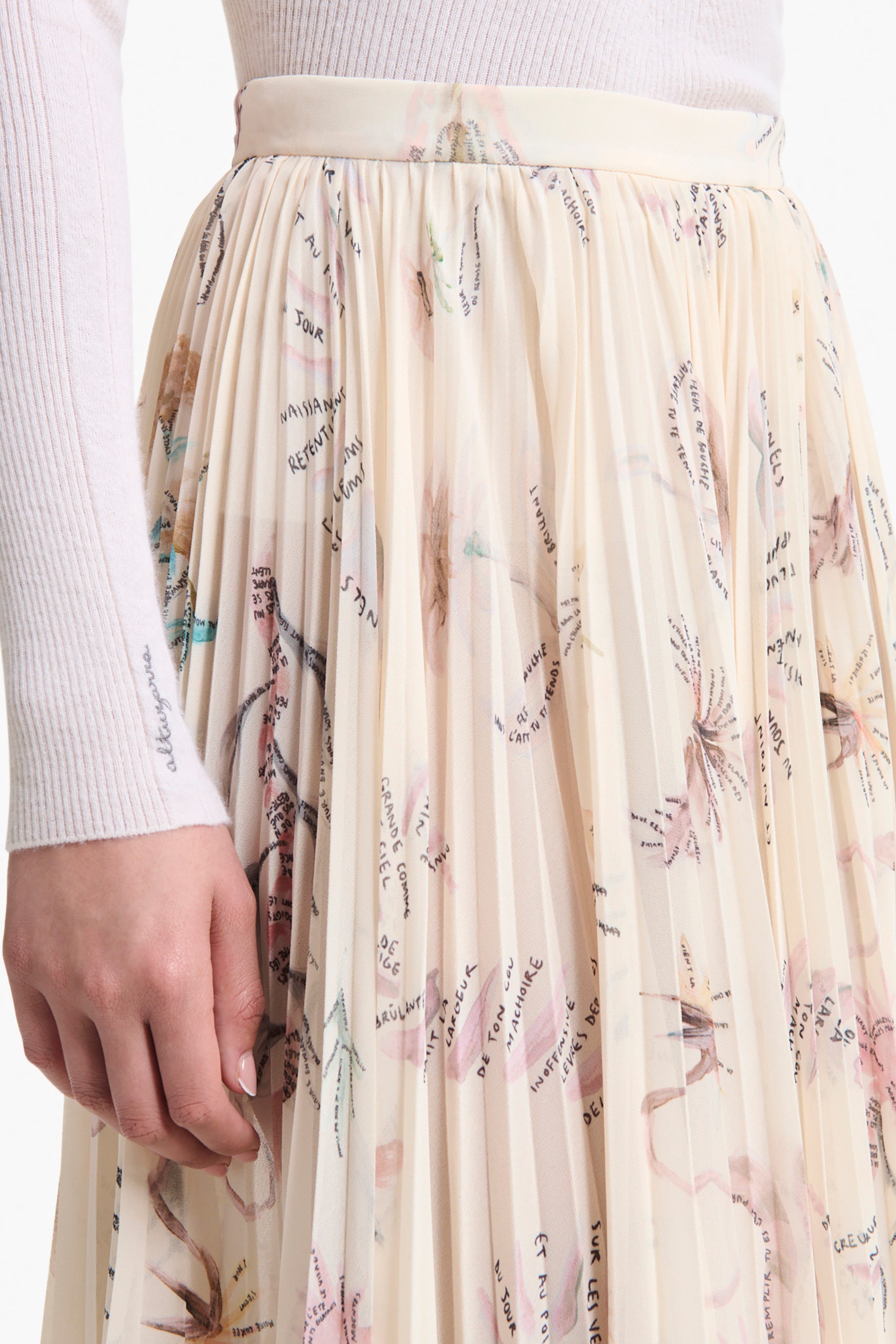 Sif Skirt Ivory Tattoo Print Maxi Dress - Boho Floral Lace-Up Beach Cover Up for Summer Vacation & Music Festival