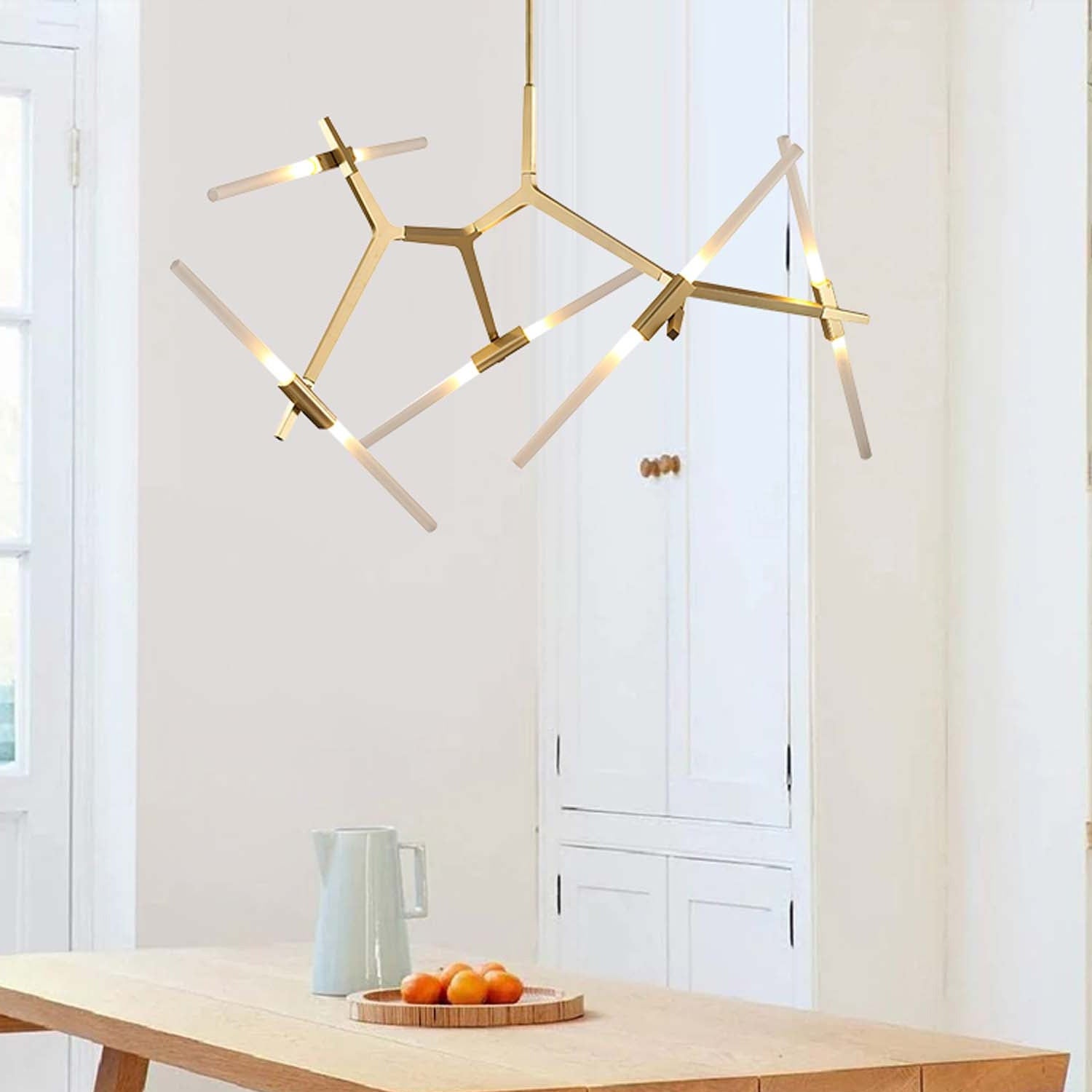 Rustic Tree Branch Chandelier - Handcrafted Wooden Ceiling Light Fixture for Farmhouse, Cabin & Bohemian Home Decor | Perfect for Living Room, Bedroom or Dining Area Lighting