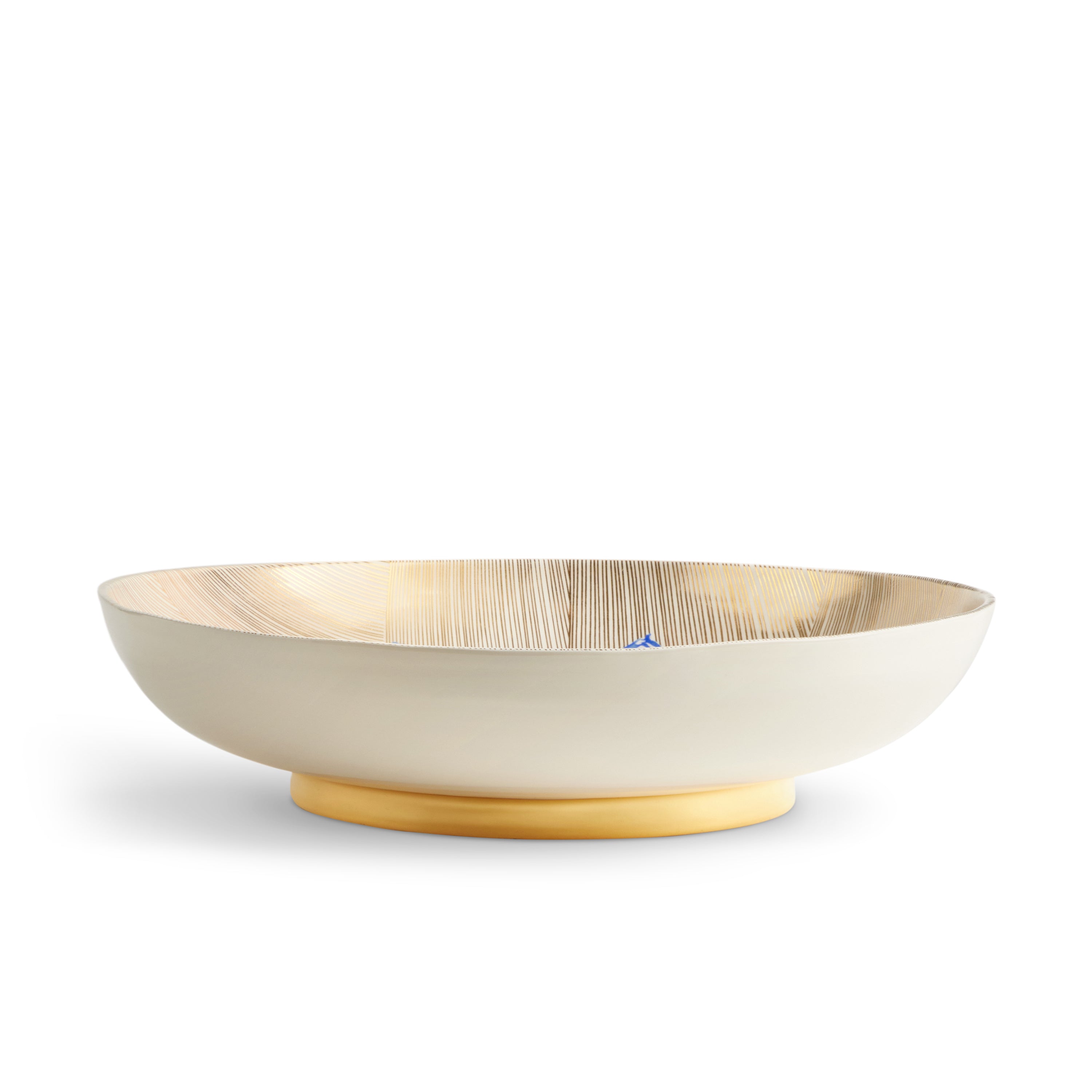 Ruan Hoffmann Large Coupe Bowl - Handcrafted Ceramic Serving Bowl for Salads, Pasta & Desserts | Elegant Tableware for Dining & Entertaining