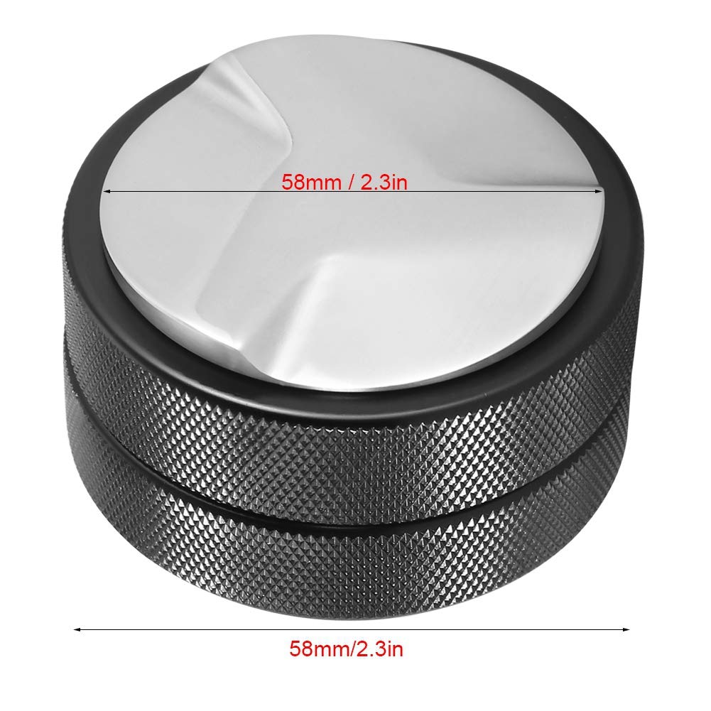 Premium Manual Coffee Grinder - Rustproof Stainless Steel Bean Press Tool with 51mm Espresso Distributor for Home Baristas | Perfect for French Press, Pour Over & Espresso Brewing