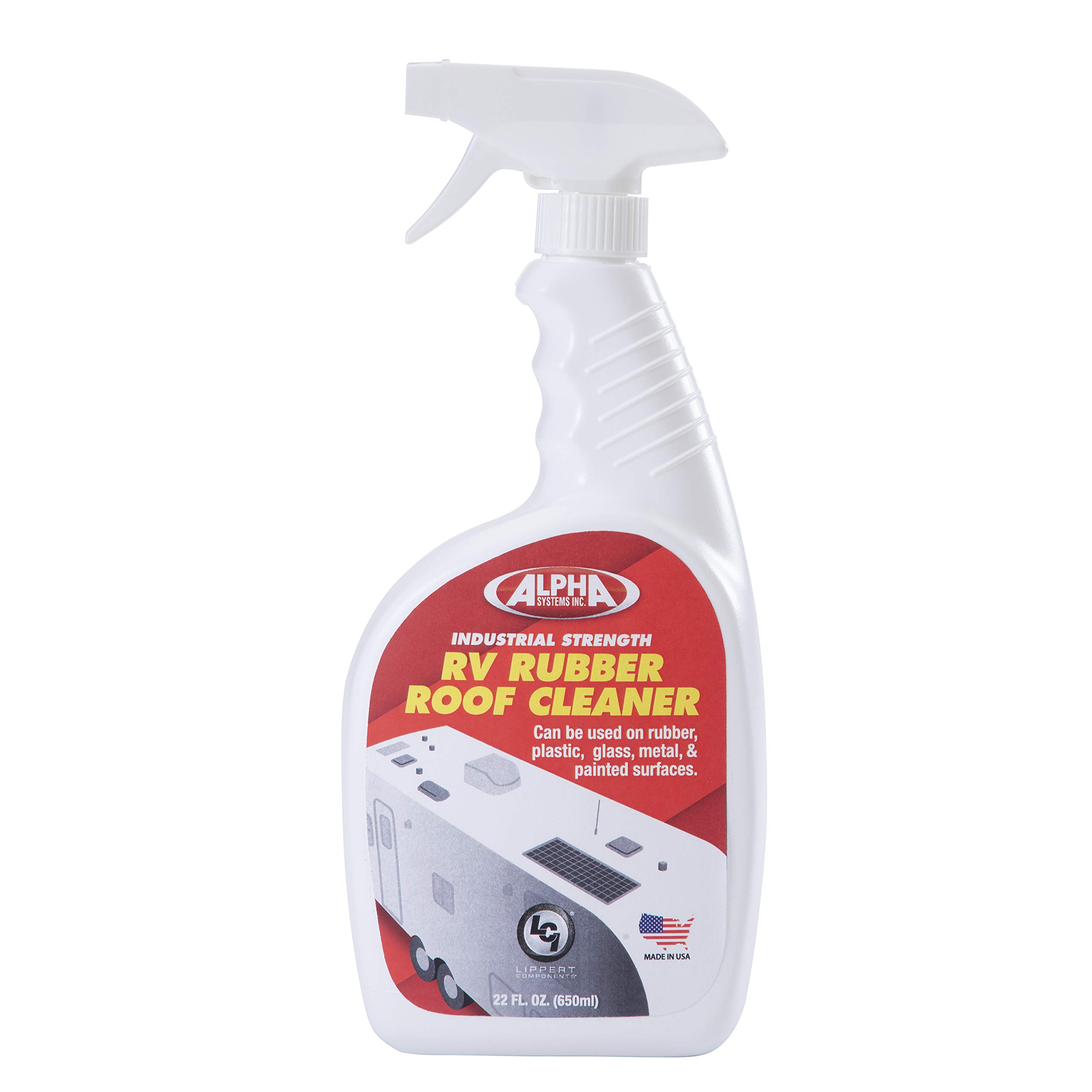 Lippert Rubber Roof Cleaner for 5th Wheel RVs, Travel Trailers & Motorhomes – Protect & Restore RV Roofs – Ideal for Camping, Road Trips & Outdoor Adventures