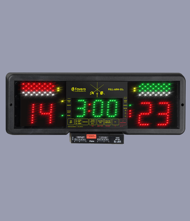 Favero FULL ARM 05/W Electronic Scoring Box - Professional Fencing Equipment for Tournaments & Training | Perfect for Foil, Epee, and Saber Fencing