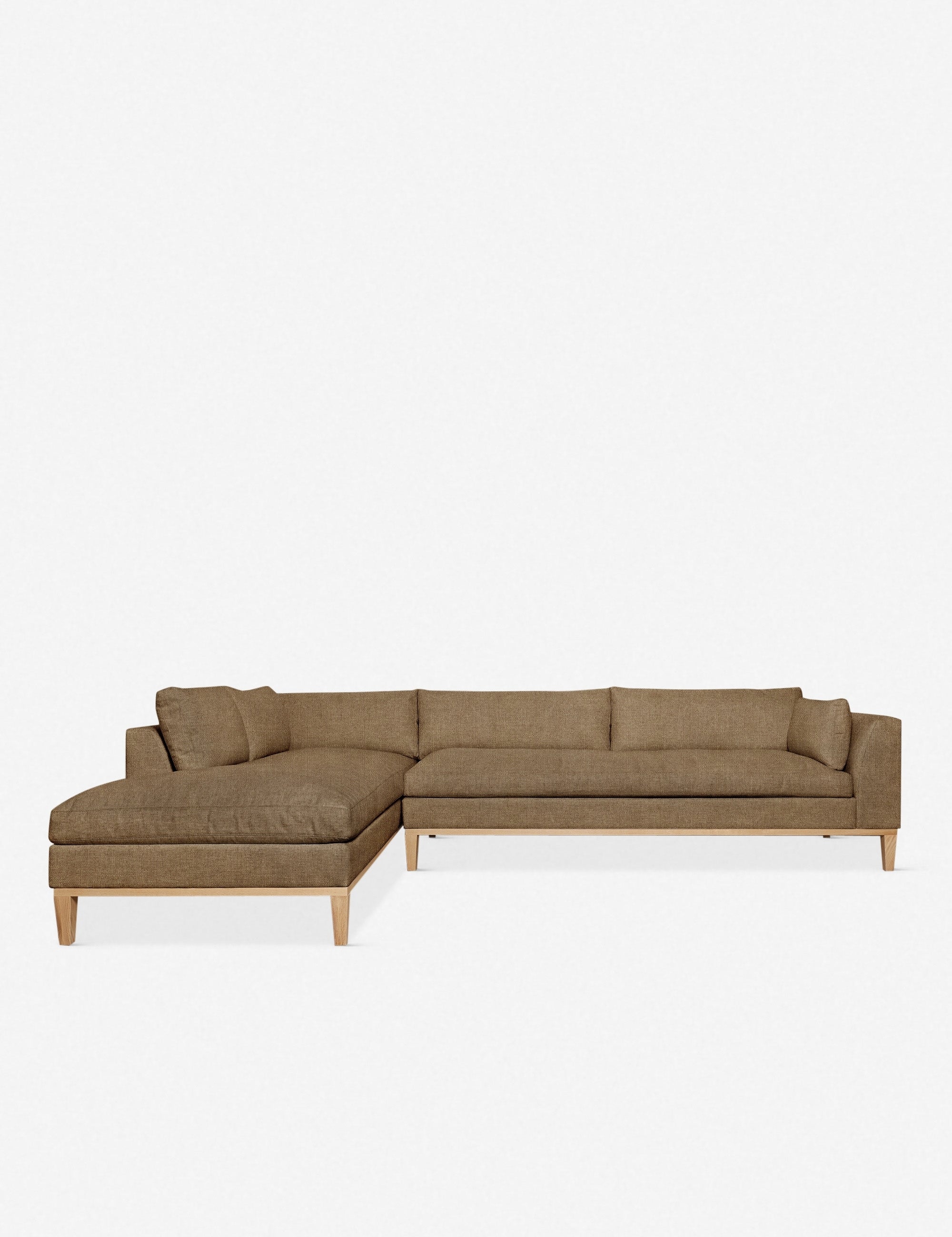 Charleston Sectional Sofa - Modern L-Shaped Couch with Reversible Chaise, Soft Fabric Upholstery for Living Room, Family Room & Home Theater Comfort