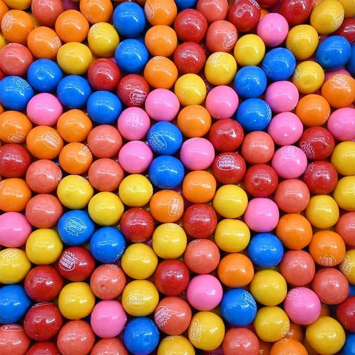 Dubble Bubble Rainbow of Flavors Gumballs - 1080 Count Bulk Pack (0.92 oz Each) | Fun Bubble Gum for Parties, Events & Candy Displays | Assorted Fruit Flavors for Kids & Adults