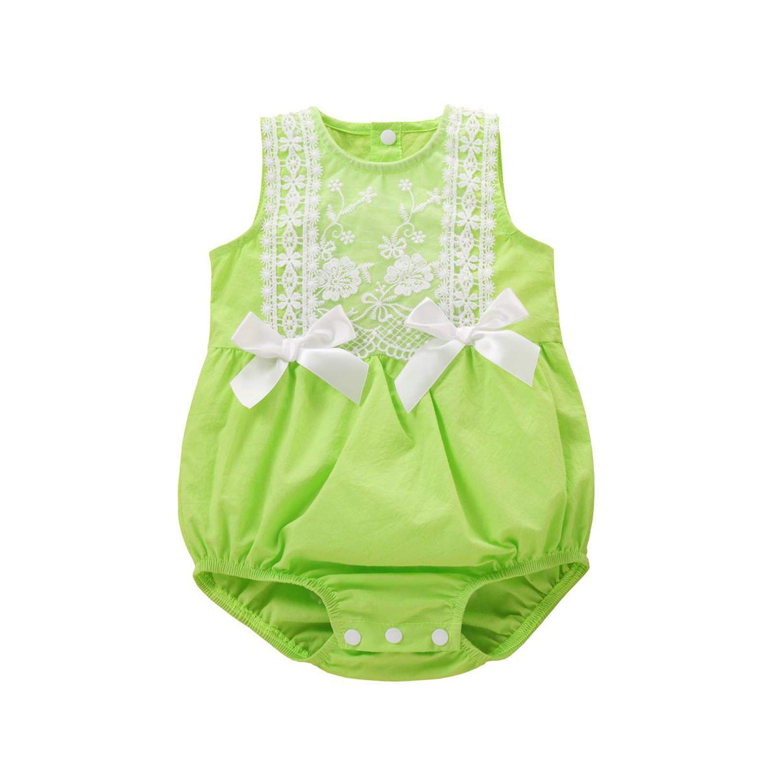Baby Girls' Cute Bowknot Tulle Romper Jumpsuit - Newborn Infant Bodysuit for Photoshoots, Parties & Special Occasions