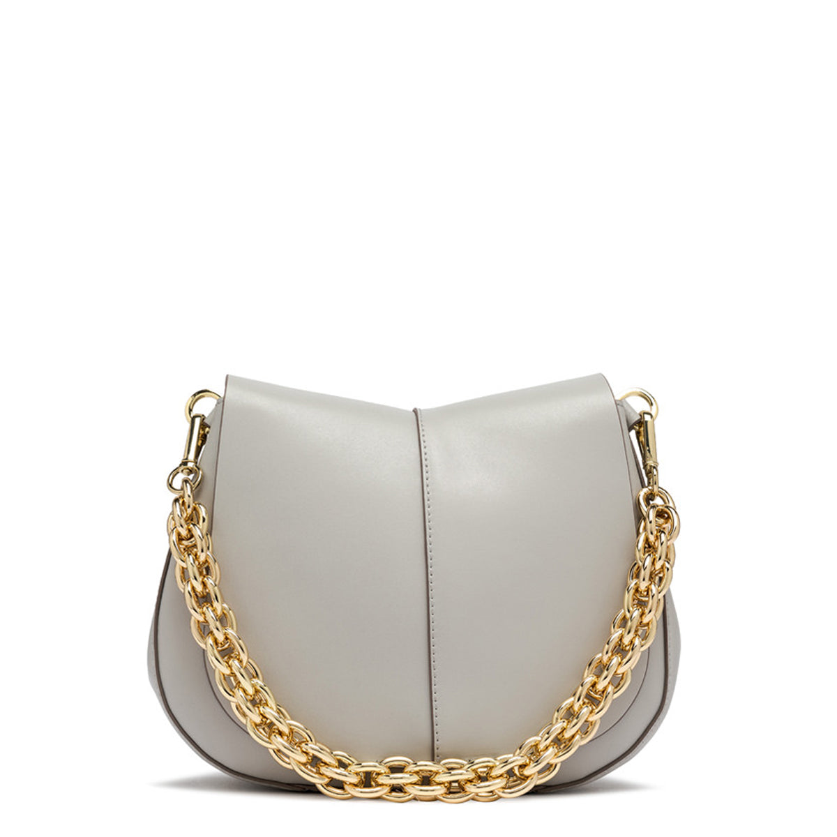Gianni Chiarini Helena Round Silice Small Crossbody Bag with Chain - BS 6766/24PE PRCK - Perfect for Everyday Use, Parties & Travel Accessories