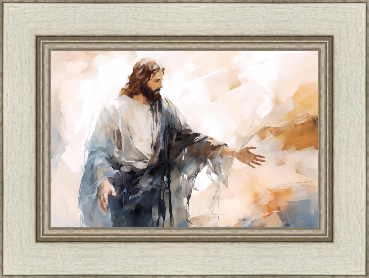 Come Unto Me By Gabriel Heaton - Inspirational Christian Wall Art for Home & Church Decor | Perfect for Living Room, Bedroom & Office