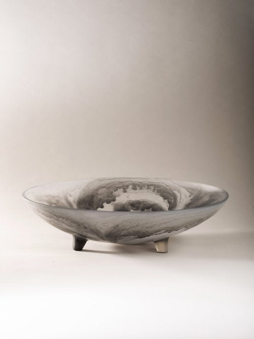 CDMX Design | Monica Calderon Studio Atla Footed Centrepiece - Modern Ceramic Vase for Dining Table Decor, Wedding Centerpiece & Home Decor
