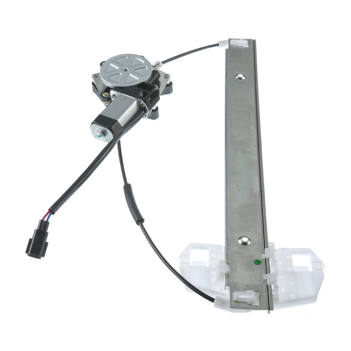YHTAUTO Front Power Window Regulator with 2-Pin Motor Assembly for Jeep Wrangler JK (2007-2018) - Passenger Side Replacement Part - Perfect for Off-Roading & Daily Commuting