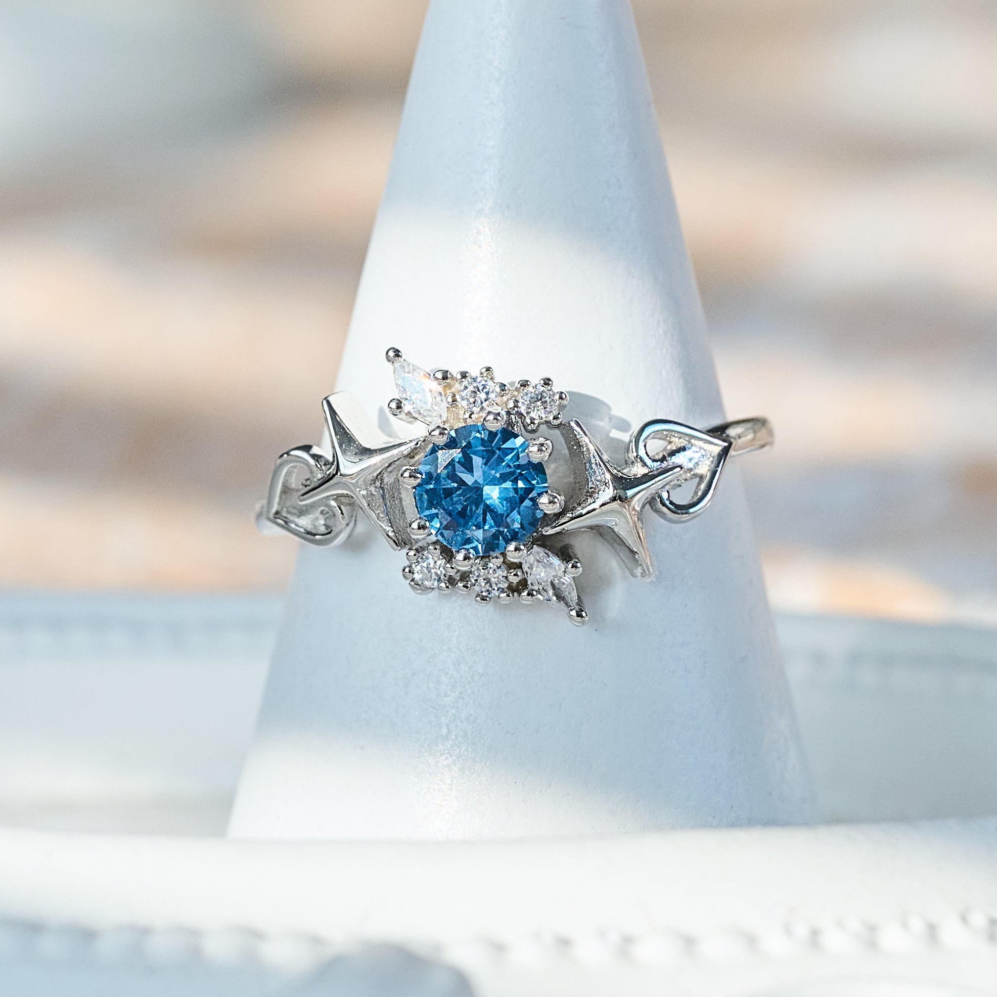 Mage Ring - Elegant Fantasy Jewelry for Women, Gothic Witchcraft Accessories, Perfect for Cosplay, Halloween, and Witch-Themed Parties