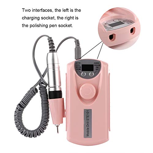 Professional Electric Nail Drill Kit - 30000 RPM Portable Rechargeable Manicure Machine with Low Noise & High Speed for Home & Salon Nail Art | Perfect for Gel Polish Removal, Acrylic Shaping & Nail Care