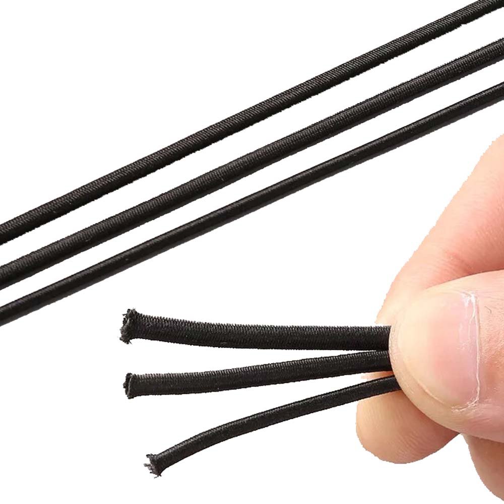 5M Strong Elastic Rope Bungee Cord - 3.5mm Shock Resistant Stretch String for DIY Jewelry Making, Outdoor Projects, Camping Tents, Kayak & Boat Accessories - Perfect for Crafting, Securing Gear and Marine Use