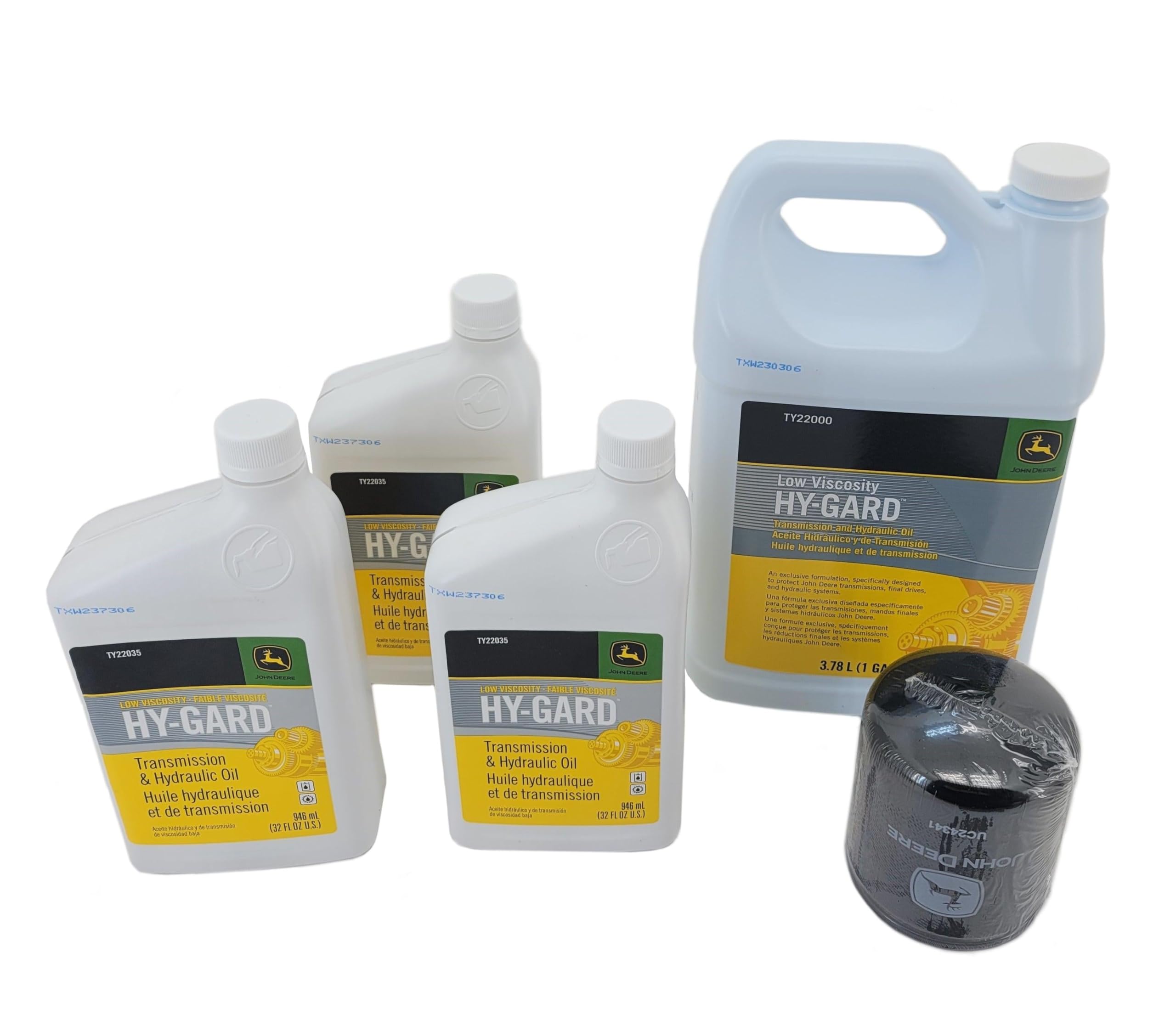 John Deere X700 X728 X740 X748 X749 (2WS) Transmission Filter & Oil Kit - UC24341B - Compatible with Lawn Tractors & Mowers for Smooth Gear Shifting