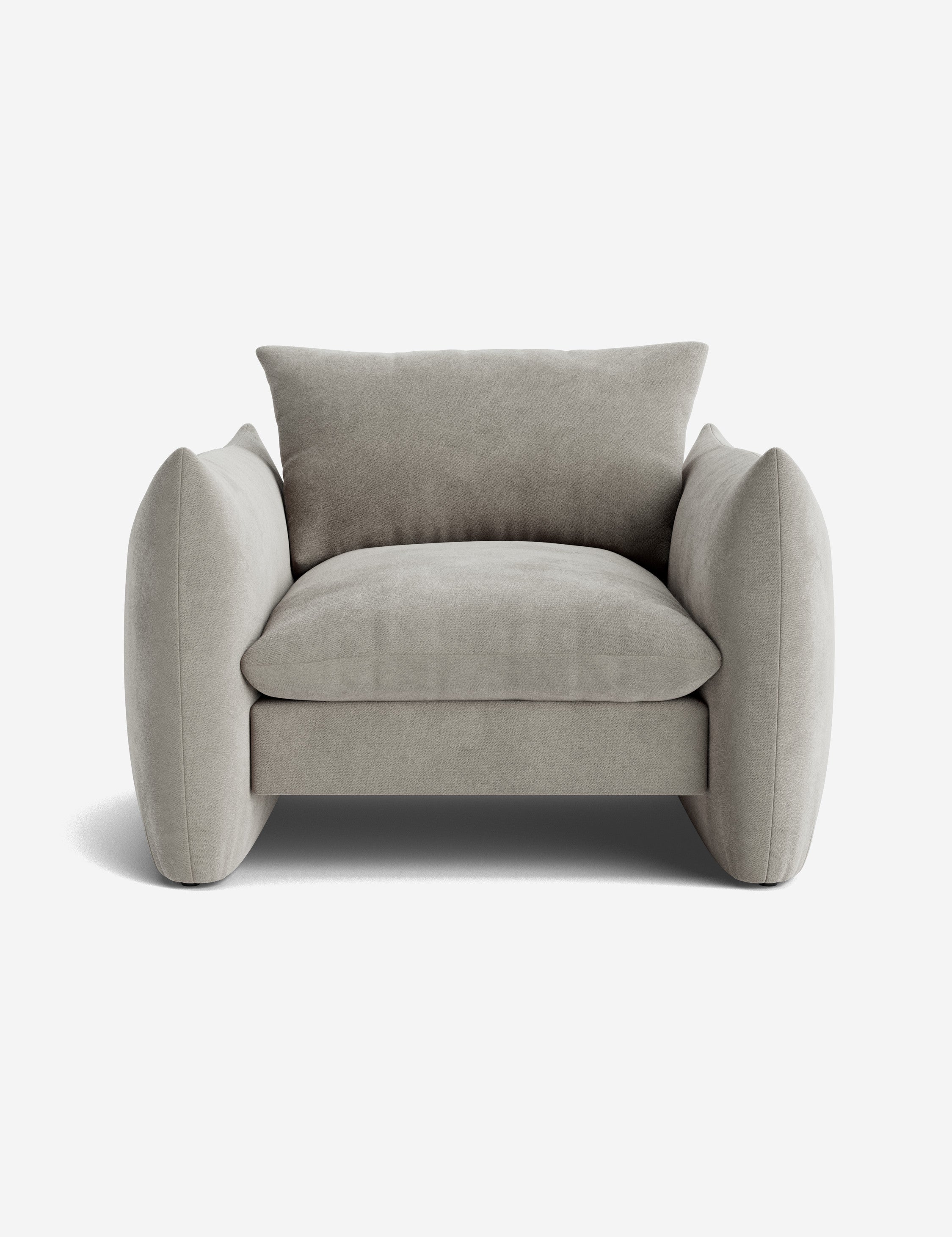 Stylish Banks Accent Chair - Modern Upholstered Lounge Chair for Living Room, Bedroom & Office - Comfortable Reading Chair with Sturdy Wooden Legs
