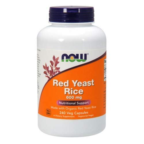 NOW Foods Red Yeast Rice Extract 600mg - 240 Vegetarian Capsules (Pack of 3) | Supports Healthy Cholesterol Levels & Cardiovascular Health | Perfect for Daily Supplement Routine & Heart Wellness