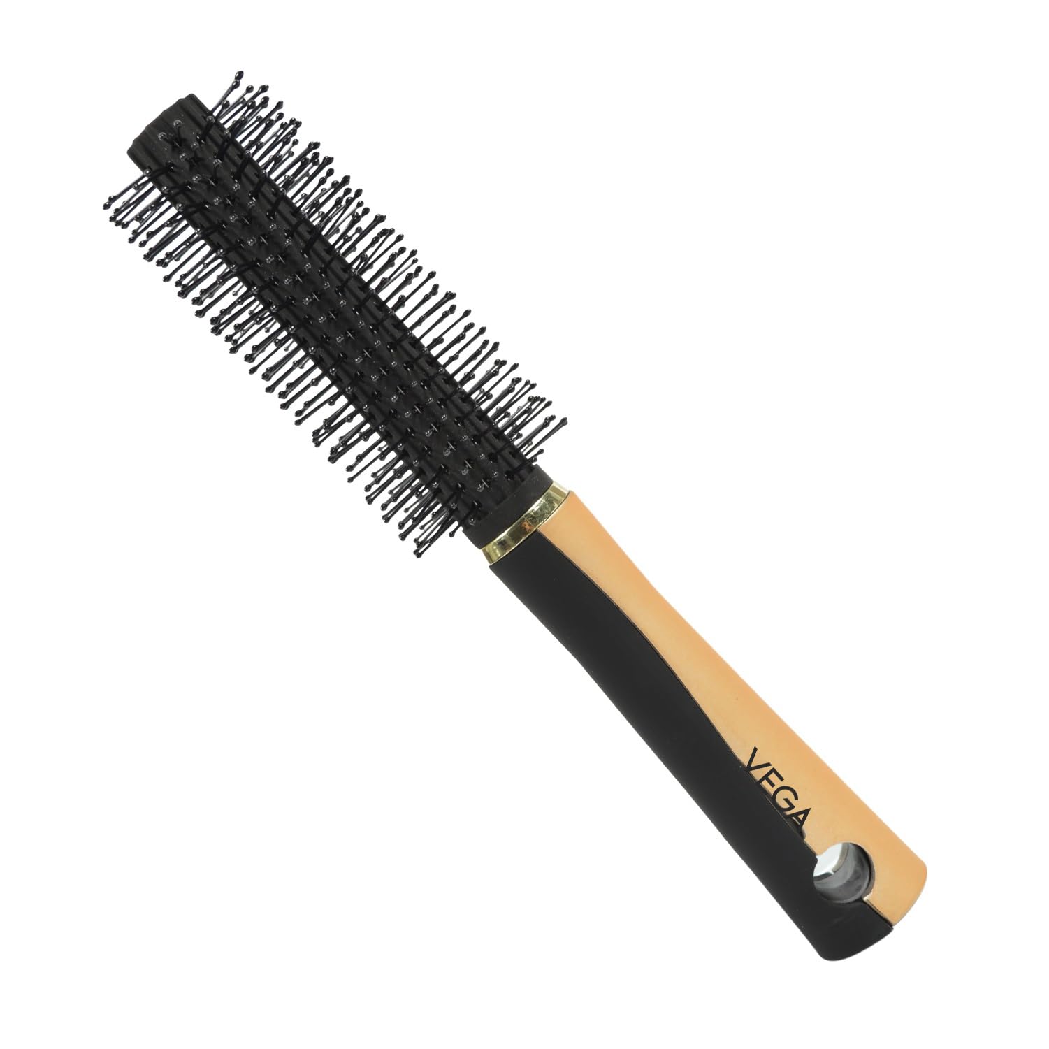 Vega Round Hair Brush for Curls, Volume & Waves - Best Styling Brush for Men & Women - Works on All Hair Types (E12-RB) | Perfect for Salon-Quality Styling at Home, Travel & Daily Hair Care