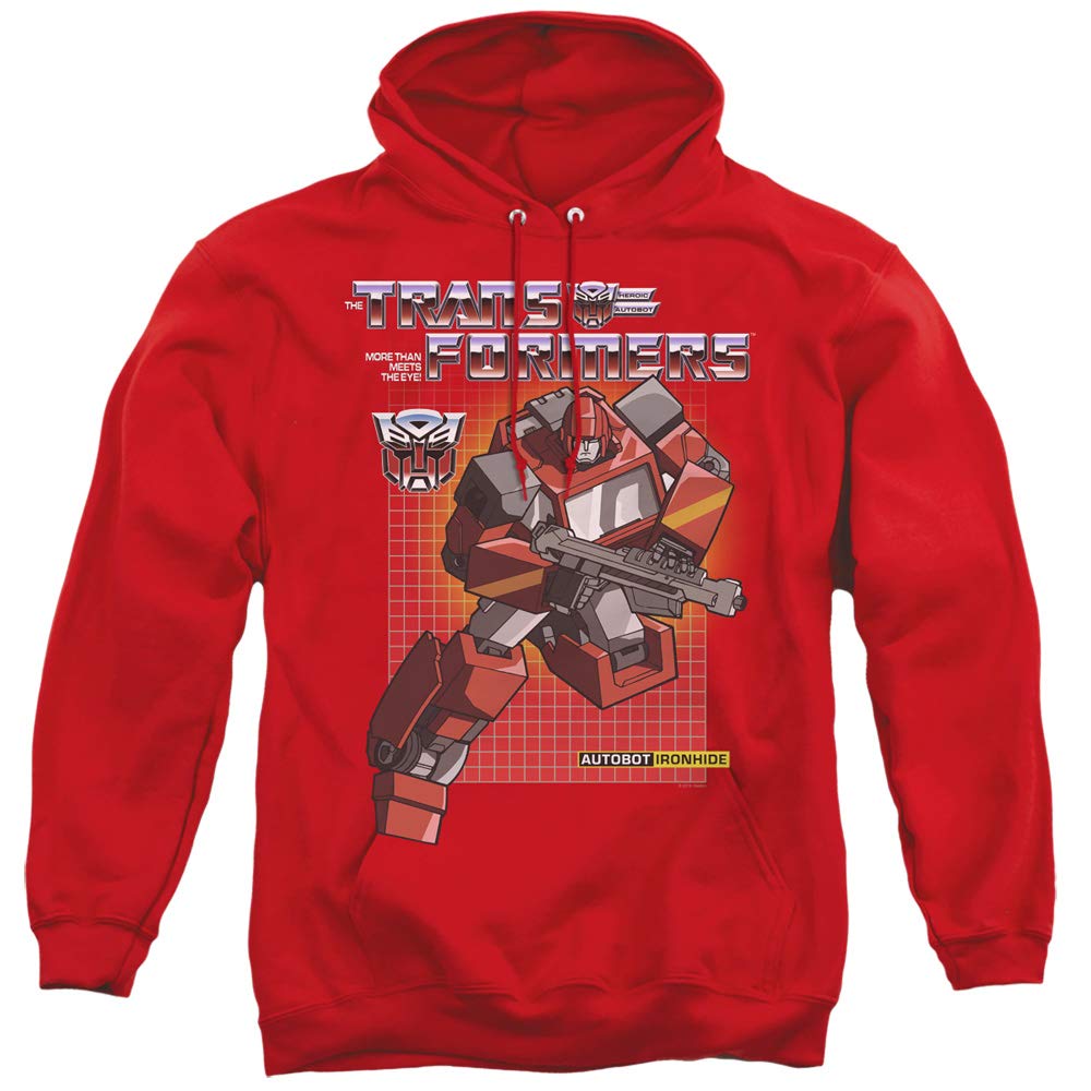 Transformers Ironhide Red Hoodie - Officially Licensed Men's & Women's Pullover Sweatshirt - Perfect for Cosplay, Comic Con & Casual Wear
