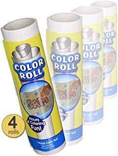 4 Rolls Blank Coloring Paper for Kids - White Doodle Art & Scribble Paper Roll - Large Drawing Banner for Creative Play, DIY Crafts, and Classroom Activities