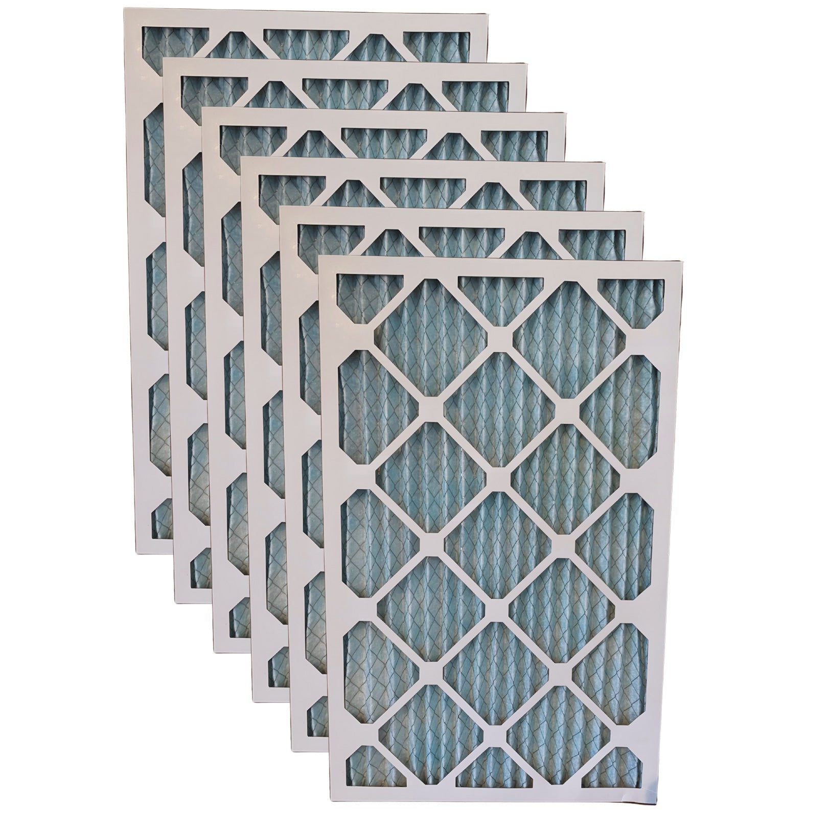 14x15.5x1 Inch MERV 11 Pleated Air Conditioner & Furnace Filter - Case of 6 Filters | High Efficiency Dust Pollen Pet Dander Capture | Perfect for Home HVAC Systems & Allergies Relief