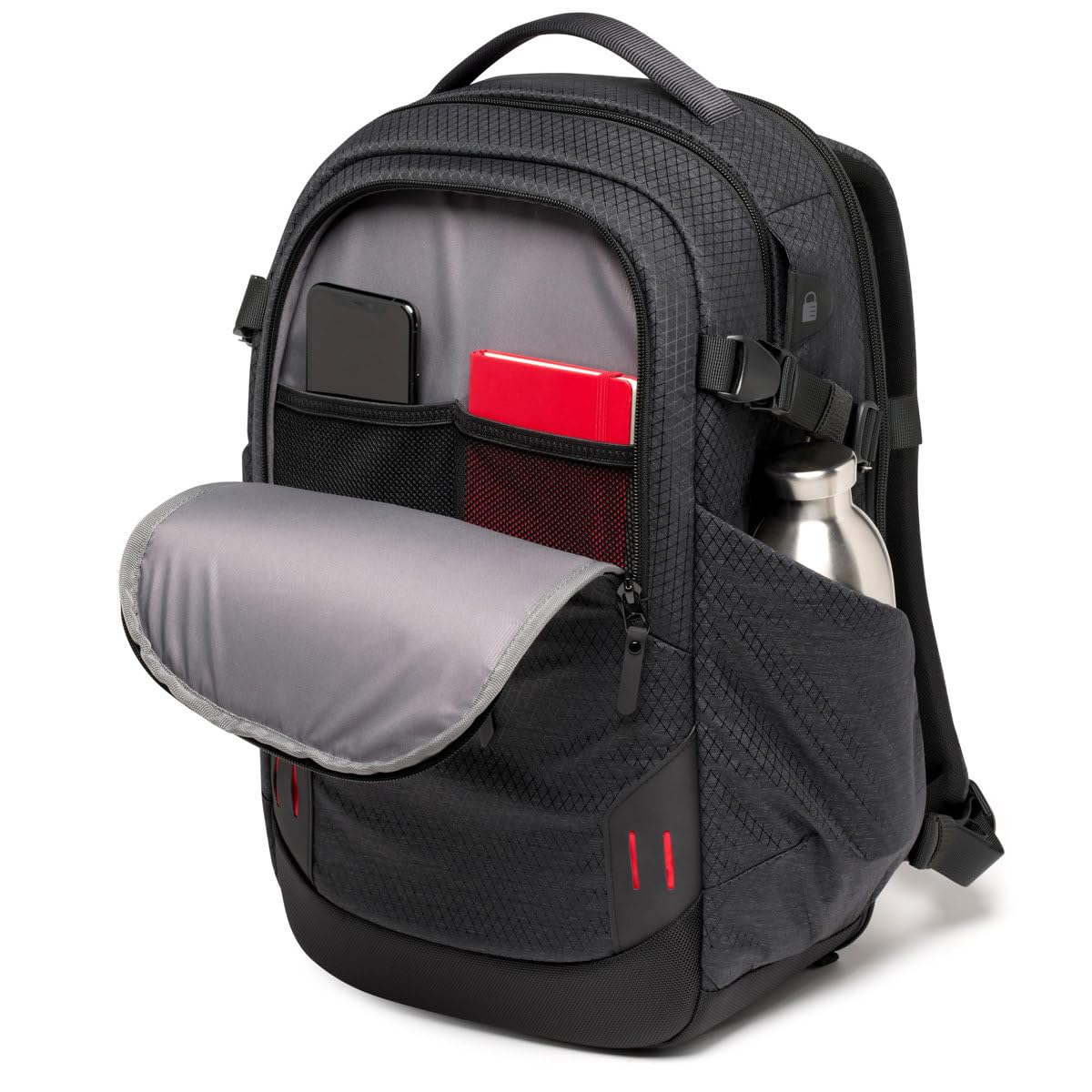 Manfrotto PRO Light Backloader S Professional Camera Backpack - Top & Rear Access, Double Tripod Mount, Customizable Dividers (Black) - Perfect for Travel, Outdoor Photography & Studio Shoots