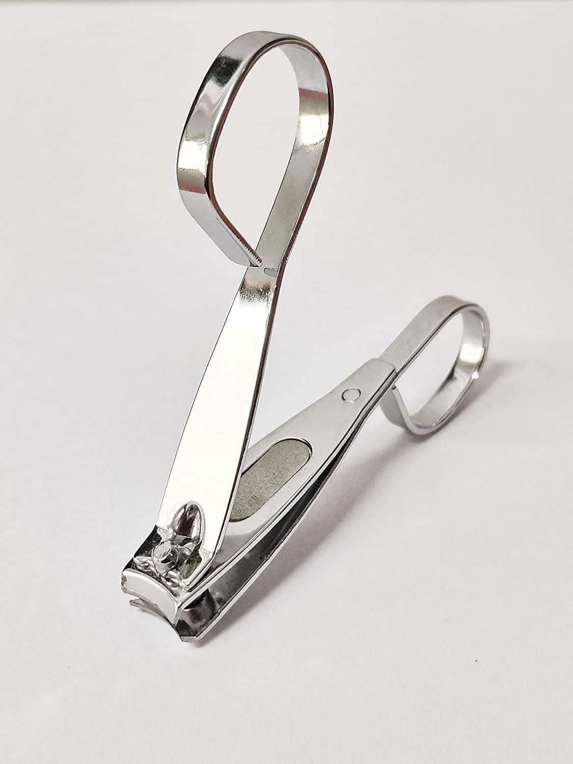 Premium Grip Toenail & Fingernail Clipper with Ergonomic Finger Holder - Sharp Stainless Steel Nail Cutter for Men & Women - Perfect for Travel, Home, and Salon Use