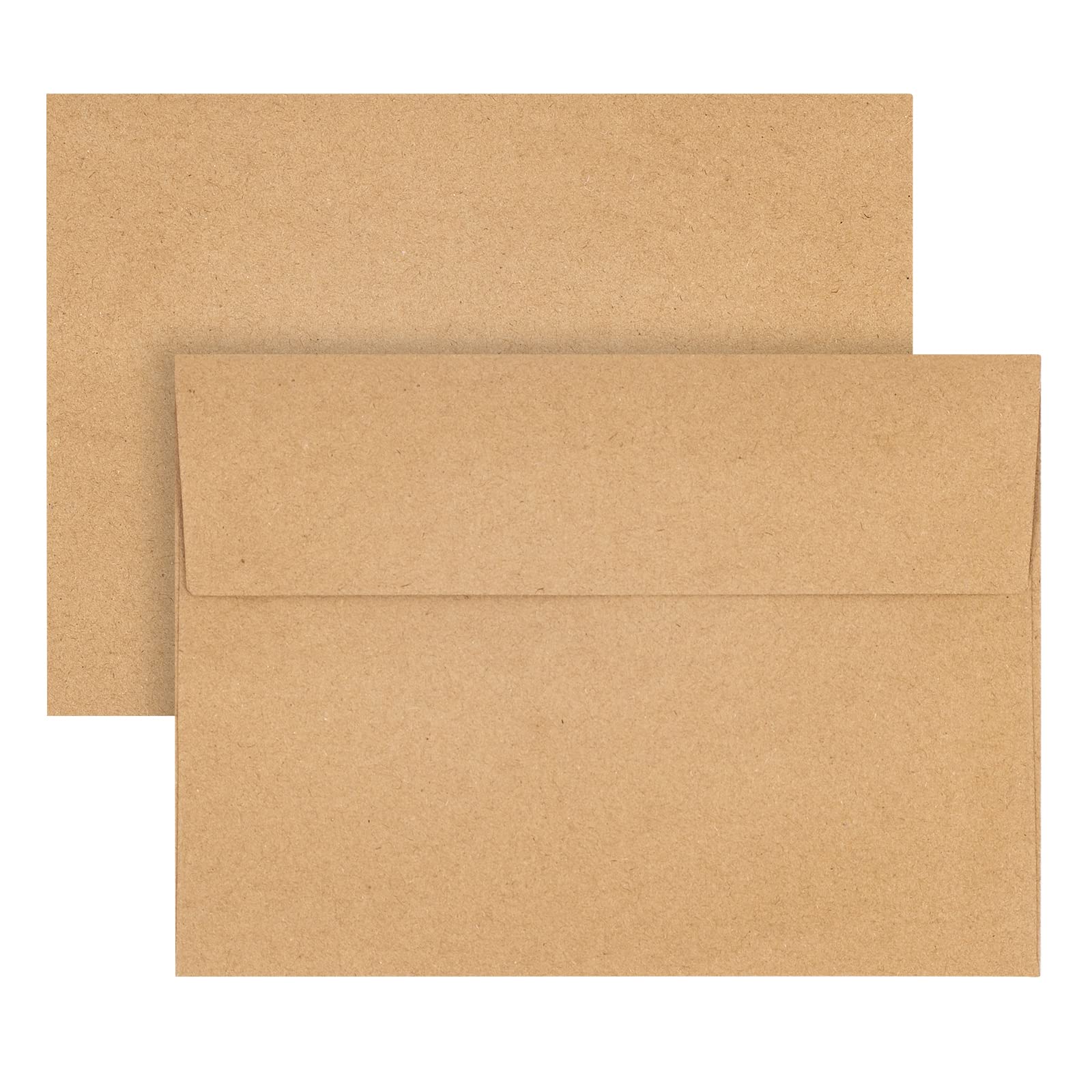 Premium Kraft Envelopes 50-Pack, 5x7 Inch A7 Size - Eco-Friendly Brown Paper Envelopes for Greeting Cards, Invitations, Postcards & Mailing | Perfect for Wedding, Business & DIY Stationery Projects