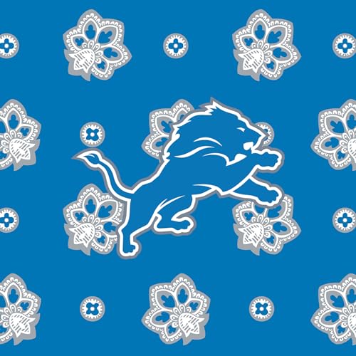 Detroitlionsonmediumblue/Graybandana