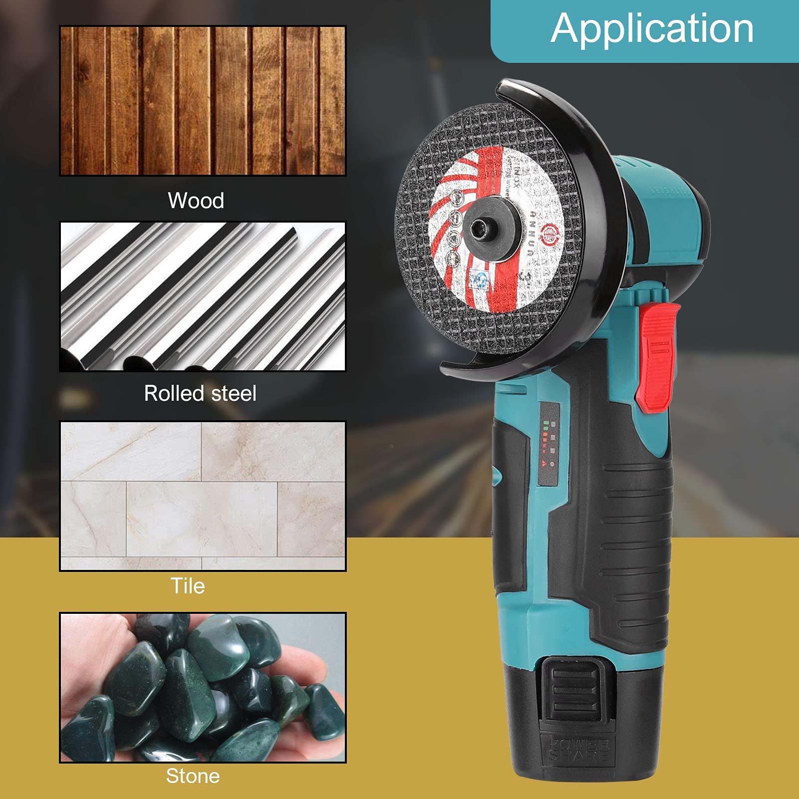 1PC 75mm HSS Grinding Disc with 10mm Bore - Multi-Function Electric Angle Grinder Attachment for Metal, Wood & Stone (3 Optional Grits) - Perfect for DIY Projects, Metal Polishing & Construction Work