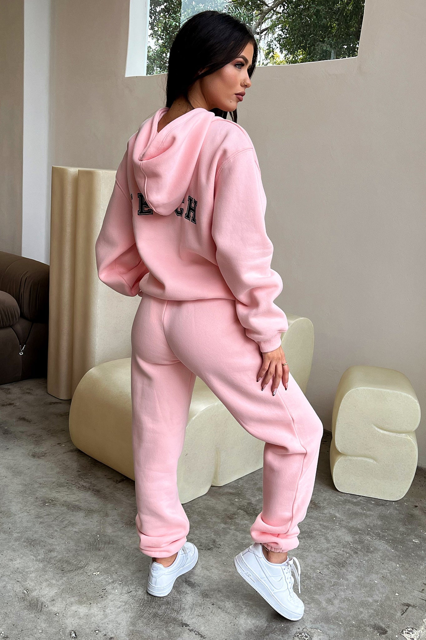 Fetch University Trackies - Soft Pink Joggers for Women, Comfortable Lounge Pants, Casual Athletic Wear for Yoga, Running & College Campus Life