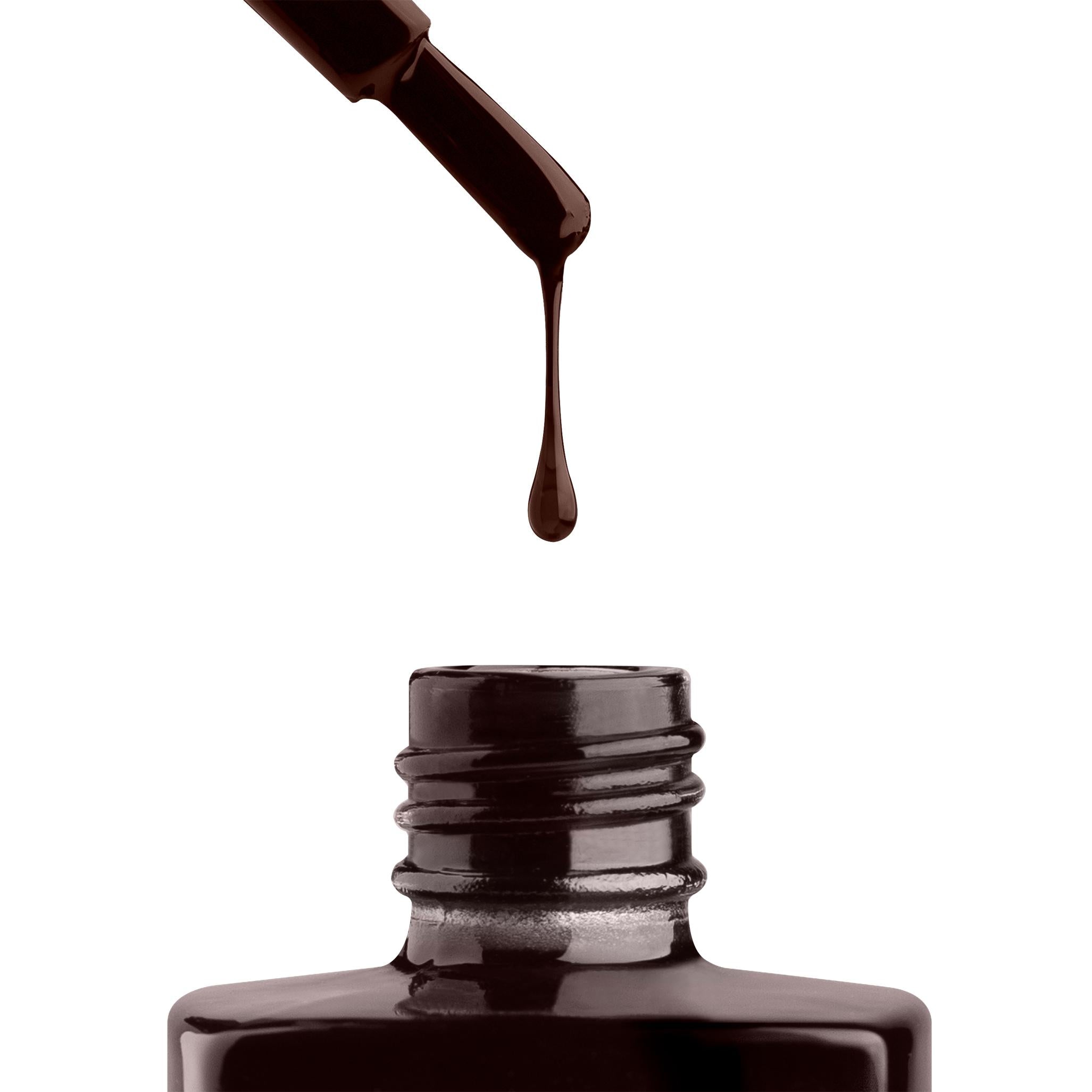 Apres Gel Nail Polish - Chocolate Syrup Color - Long Lasting Gel Nail Lacquer for Salon Quality Manicures at Home | Perfect for Date Nights, Weddings & Special Occasions