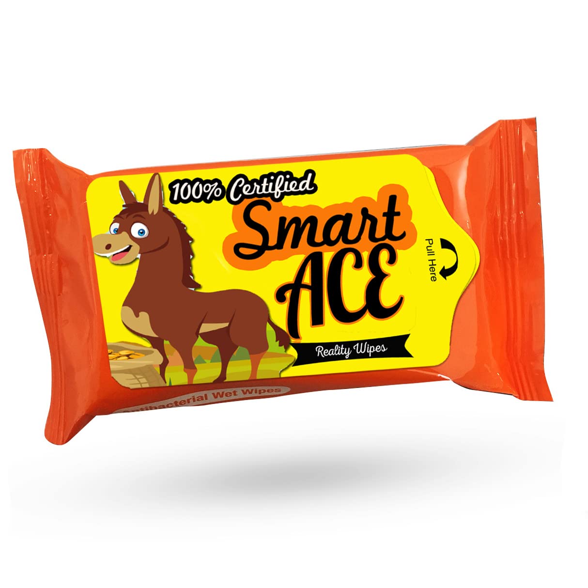 Smart Ace Reality Wipes - Hilarious Donkey-Themed Gag Gift for Teens & Adults - Travel Size Wet Wipes - Perfect for Pranks, Parties & Travel Accessories