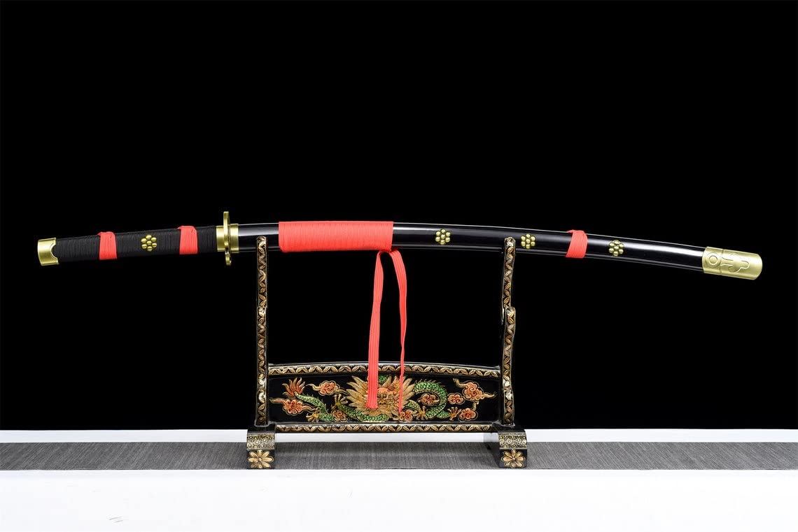 Hand Forged Sandai Cosplay Samurai Katana Sword - Full Tang Anime Replica Sword for Cosplay, Collection & Martial Arts Practice - Perfect for Anime Conventions, Home Decor & Japanese Culture Enthusiasts
