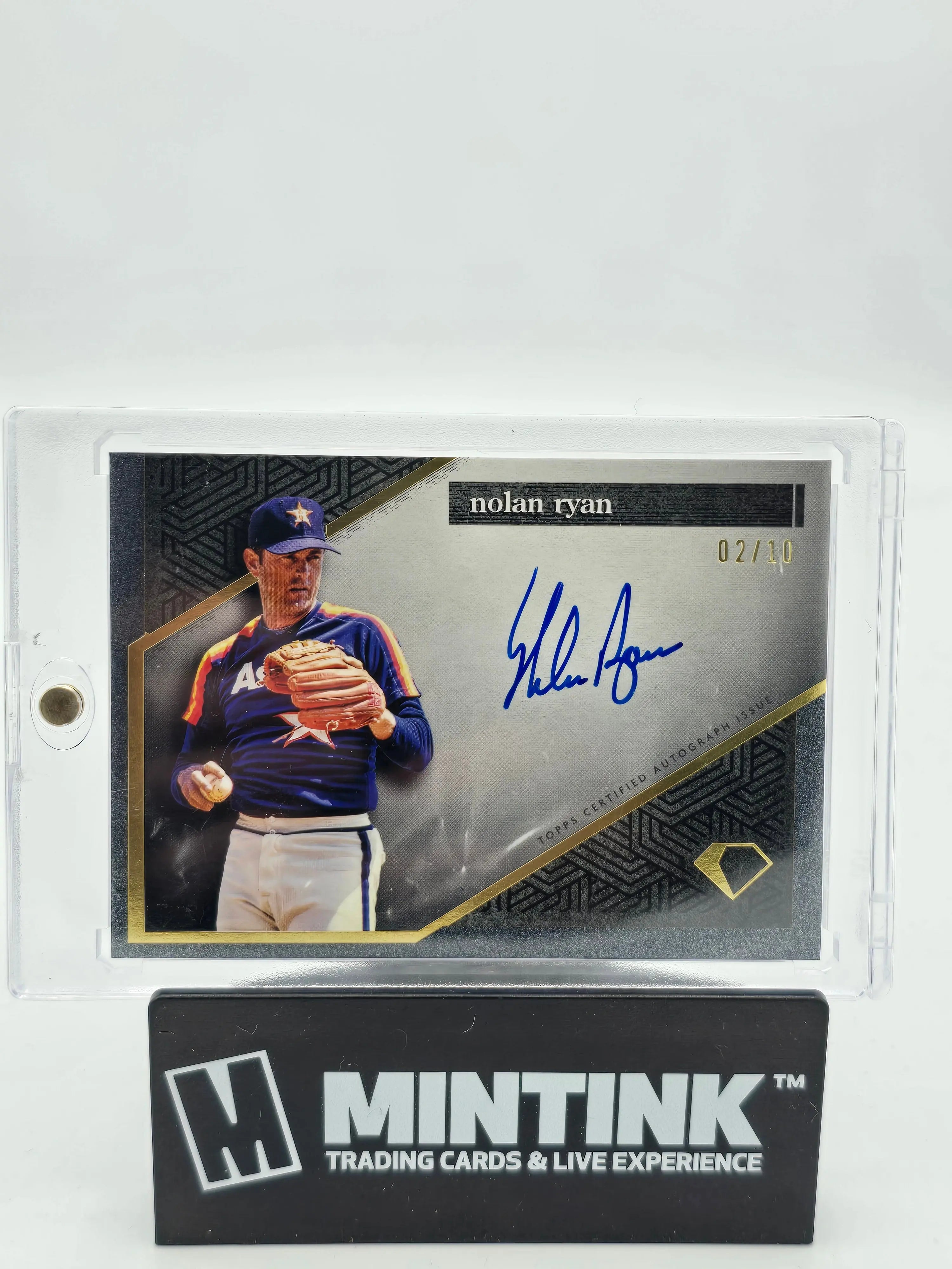 2024 Topps Diamond Icons Baseball Nolan Ryan Autograph Card /10 - Rare Signed Collectible for Sports Memorabilia Fans & Baseball Card Collectors - Perfect for Display, Investment, and Gifting