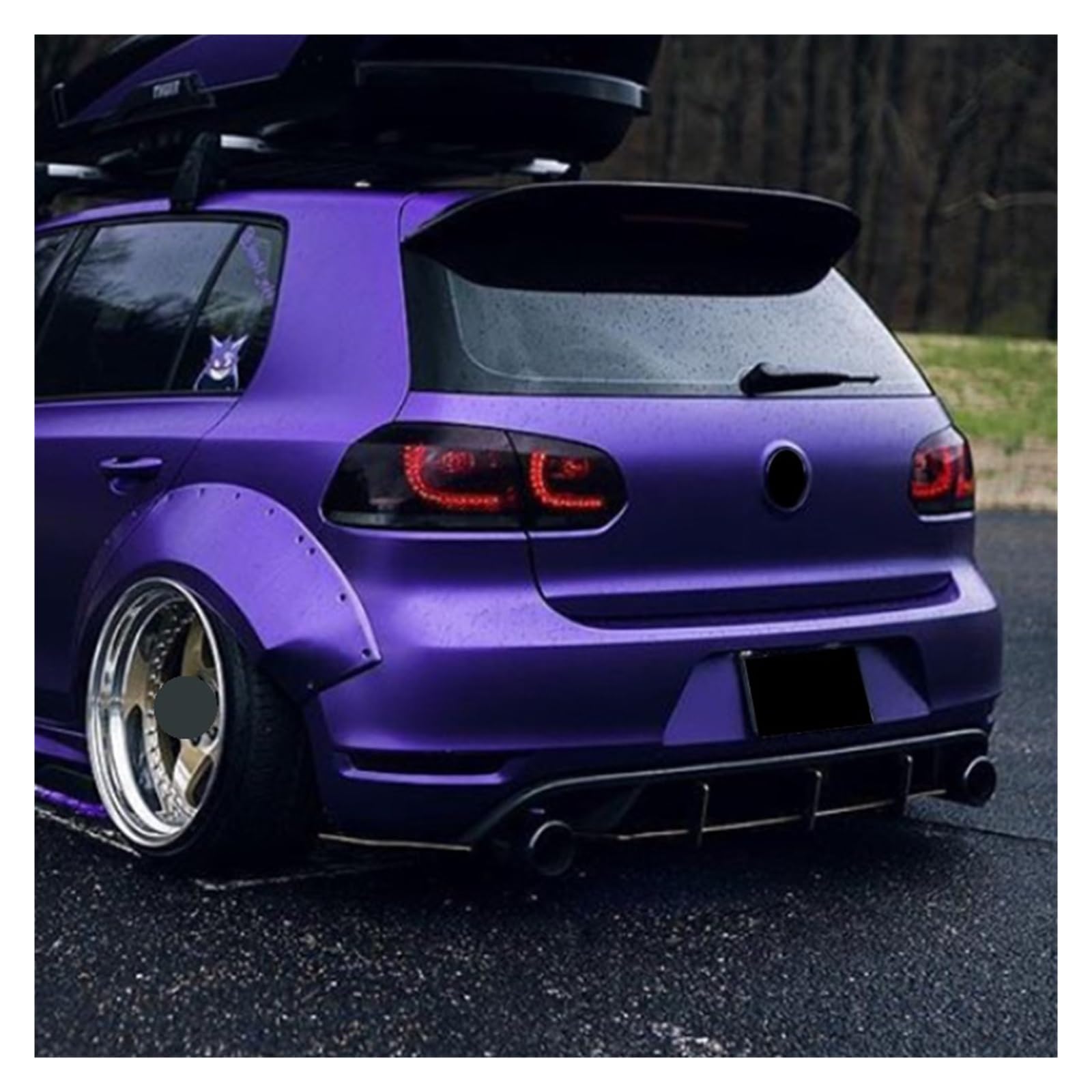 VW Golf MK6 GTI TDI Rear Bumper Lip Diffuser Spoiler (2009-2013) - Perfect Fit for TSI & TDI Models - Enhance Style & Aerodynamics for Street & Track Racing