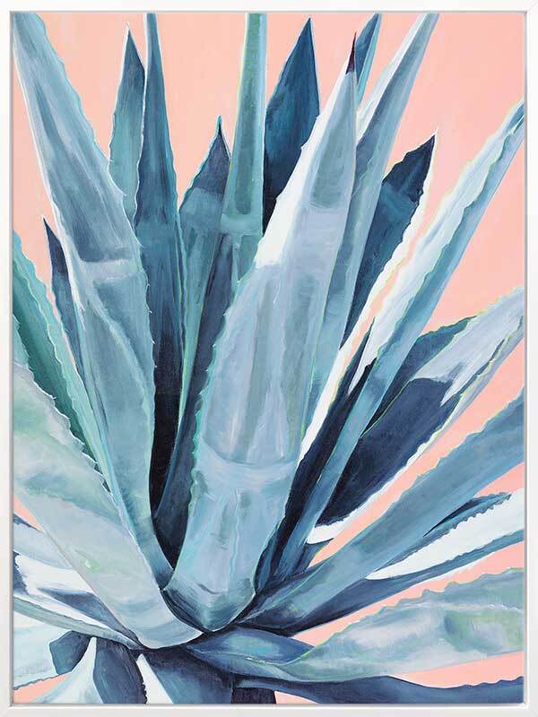 Agave Plant Canvas Wall Art Print - Modern Home Decor for Living Room, Bedroom & Office