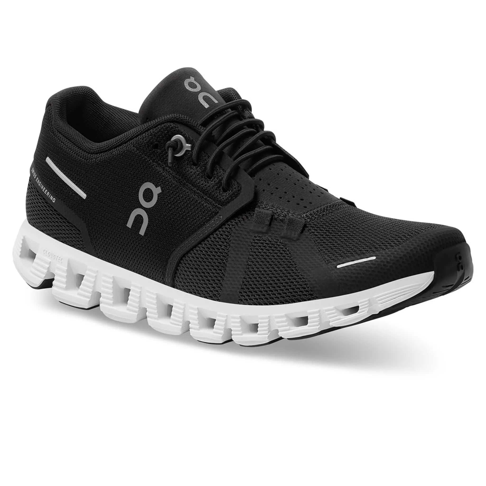 On Running Cloud 5 Women's Running Shoes - Black & White | Lightweight Comfort for Road Running & Gym Workouts