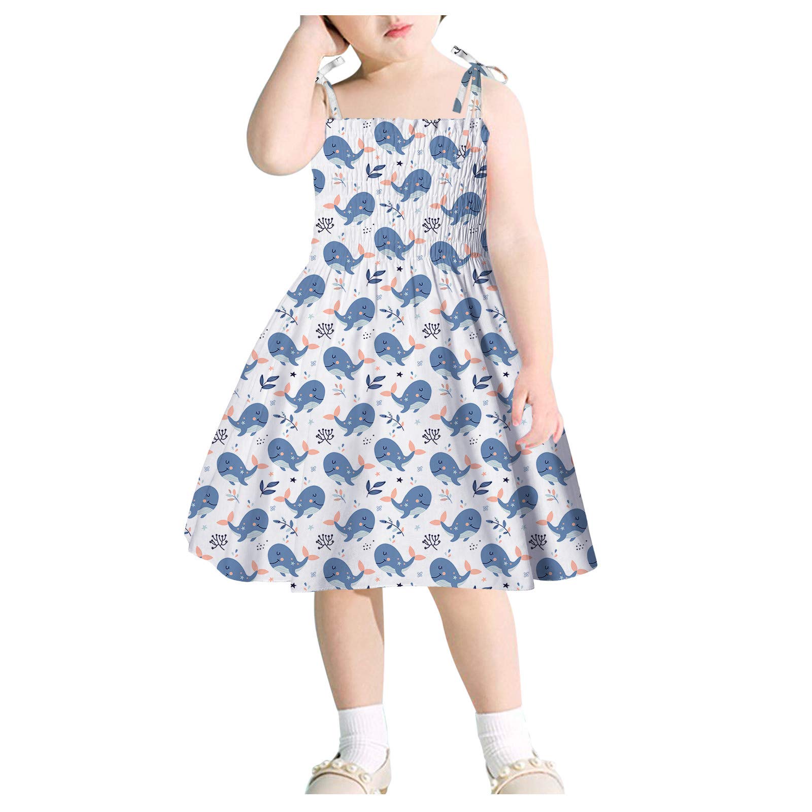Toddler Girls Animal Print Tank Top & Floral Slip Dress - Cute Beach Outfits for Baby & Kids | Perfect for Summer Playdates, Vacations & Photo Shoots
