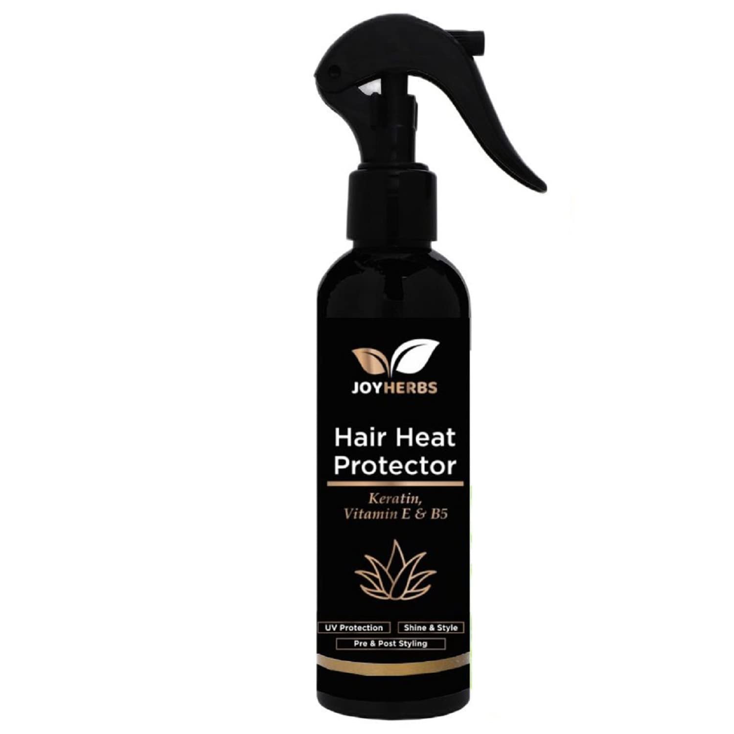JOYHERBS Heat Protectant Spray for Hair Straightener & Styling - Sulfate Free, Paraben Free, 200ml - Prevents Heat Damage & Frizz for Smooth, Shiny Hair - Perfect for Daily Styling & Salon Use