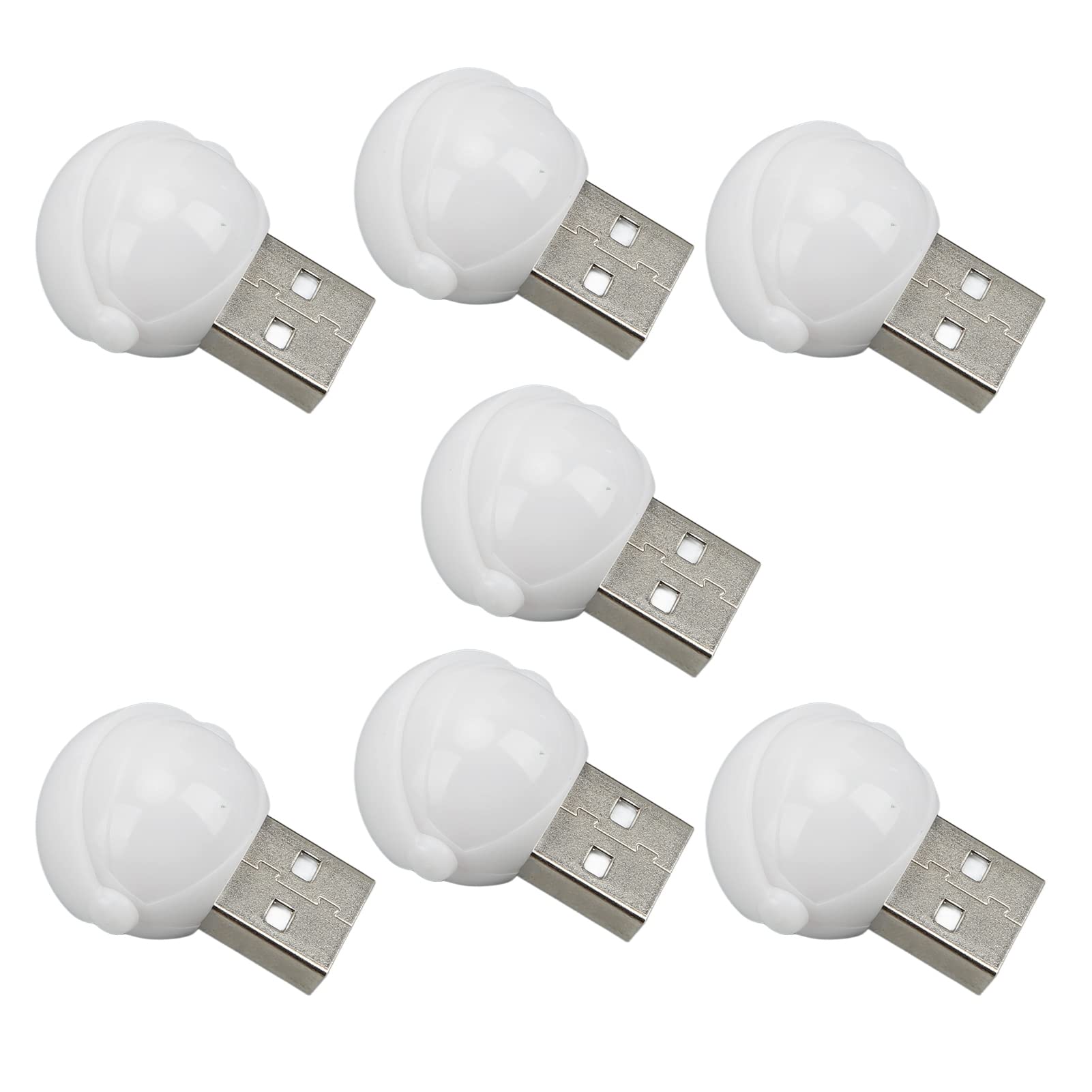 Fydun Mini USB LED Light - 7pcs 7-Color LED Car Interior Atmosphere Lamp with USB for Computers, Laptop, Power Bank - Perfect for Gaming Setup, Bedroom Decor & Car Mood Lighting