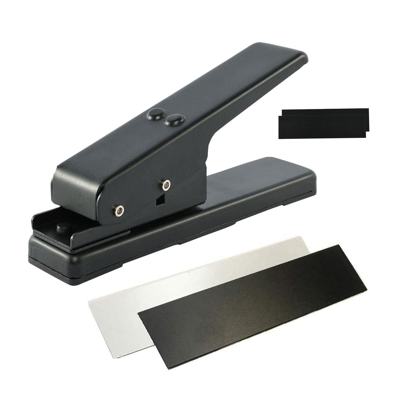 Premium Guitar Pick Maker with Pick Strips & Hole Puncher - DIY Custom Guitar Plectrum Cutter for Musicians | Perfect for Crafting, Gifts & Music Accessories