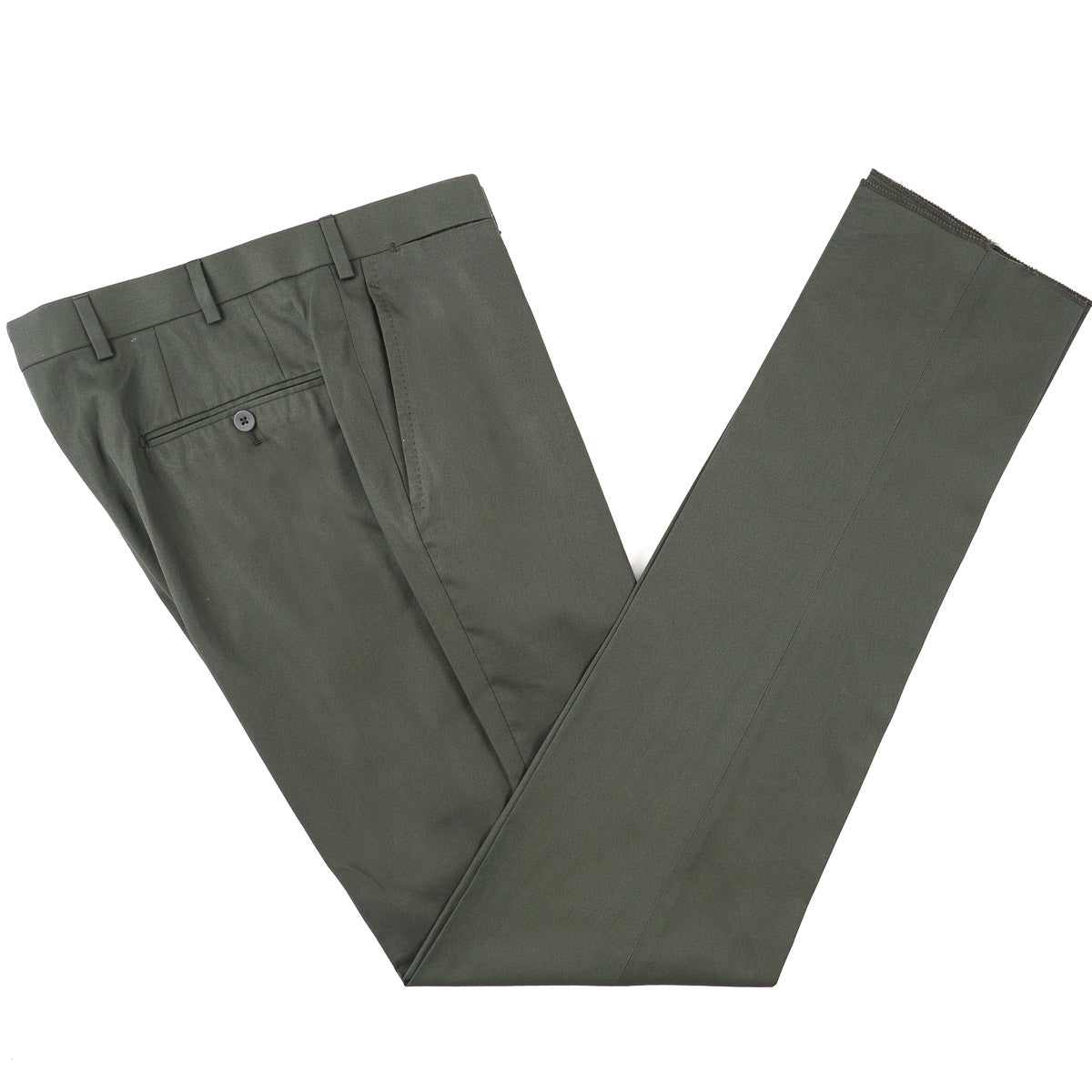 Isaia Slim Fit Mako Cotton Pants for Men | Premium Comfort Dress Pants for Business, Office & Formal Occasions
