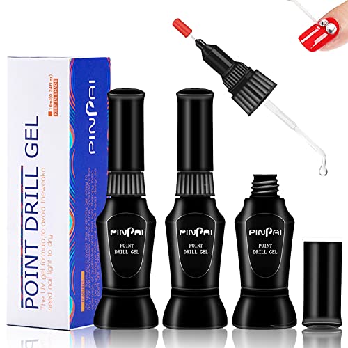 2 Pack Nail Rhinestone Glue - Dual Tip Nail Glue Pen with Brush & Needle for 3D Nail Art, Gems, Charms & Sequins | Professional Nail Resin Adhesive for DIY Manicure & Salon Use (10ml) | Perfect for Home Nail Art, Salon Decorations & Party Glam Looks